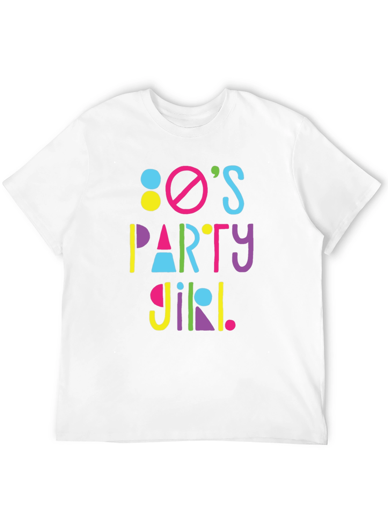 80s Party Girl Graphic T-Shirt - Retro Fun!
