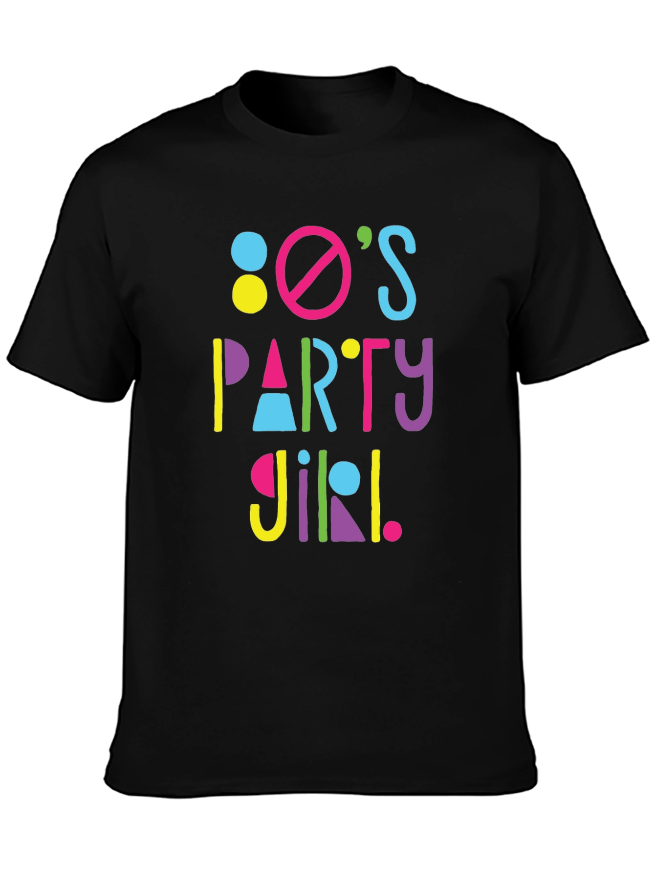 80s Party Girl Graphic T-Shirt - Retro Fun!