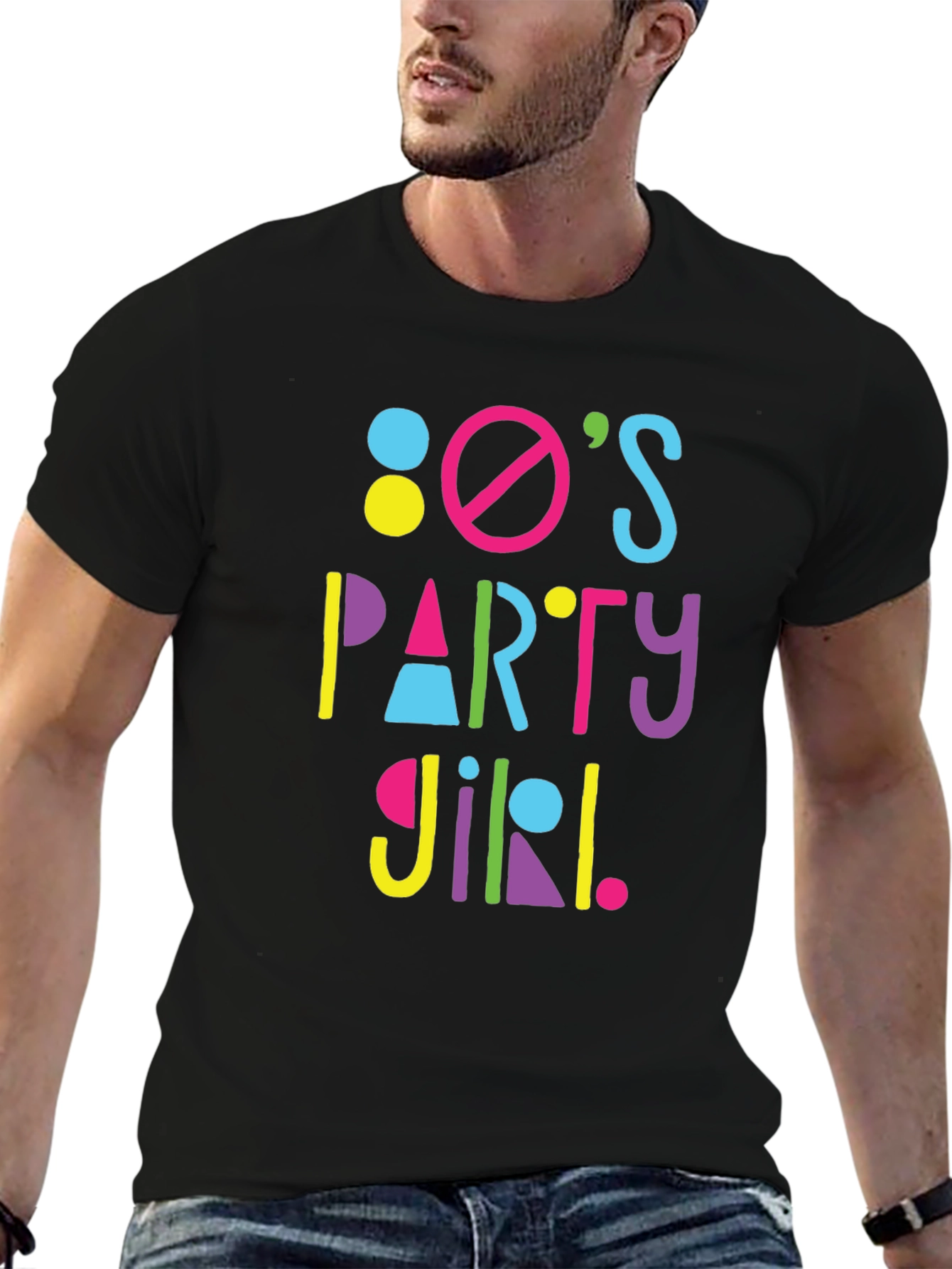 80s Party Girl Graphic T-Shirt - Retro Fun!