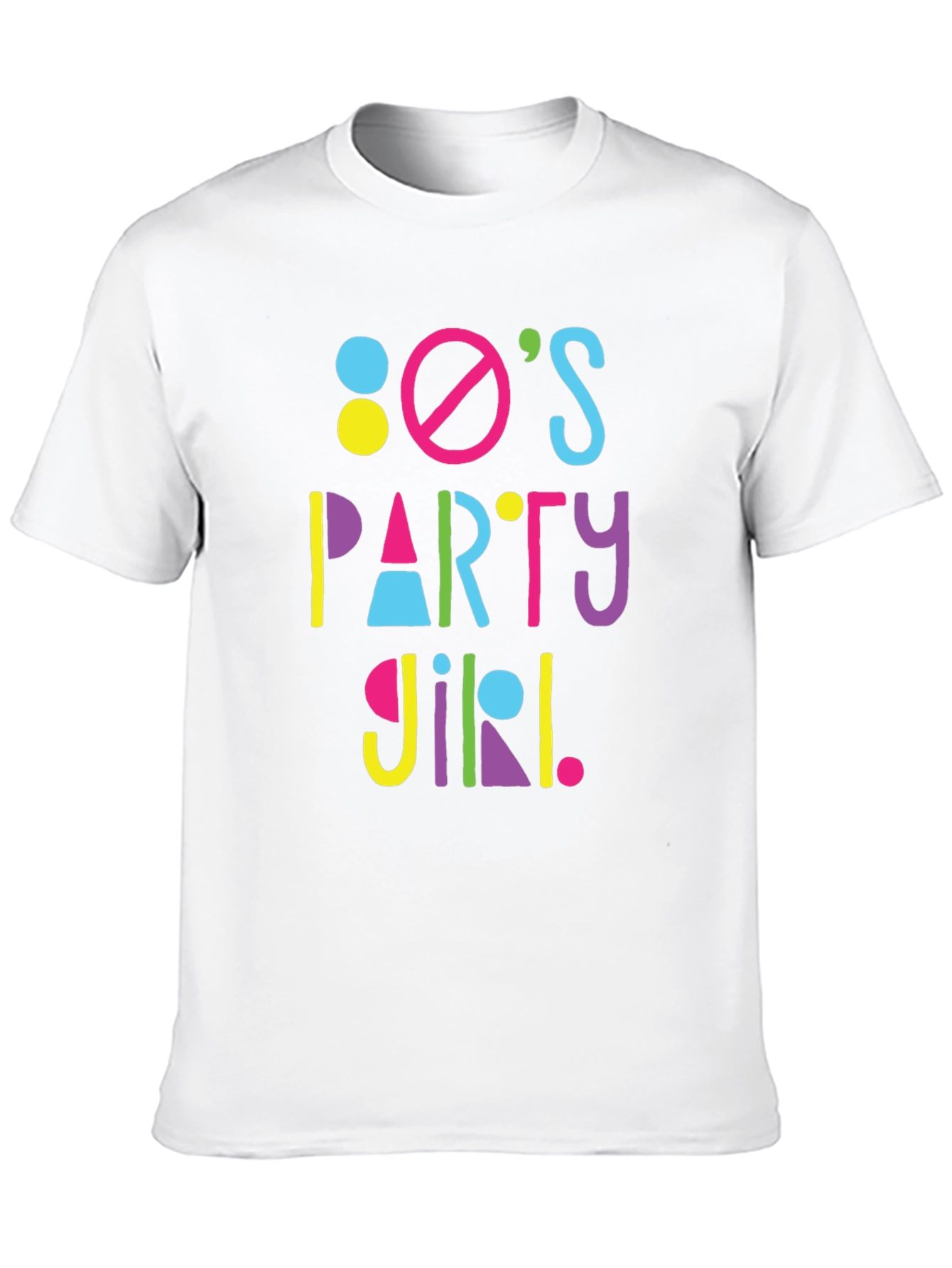 80s Party Girl Graphic T-Shirt - Retro Fun!