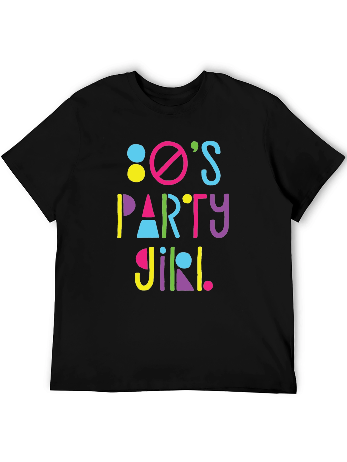 80s Party Girl Graphic T-Shirt - Retro Fun!