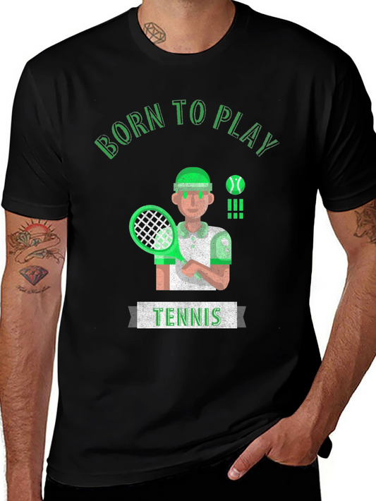 Born to Play Tennis Graphic Tee