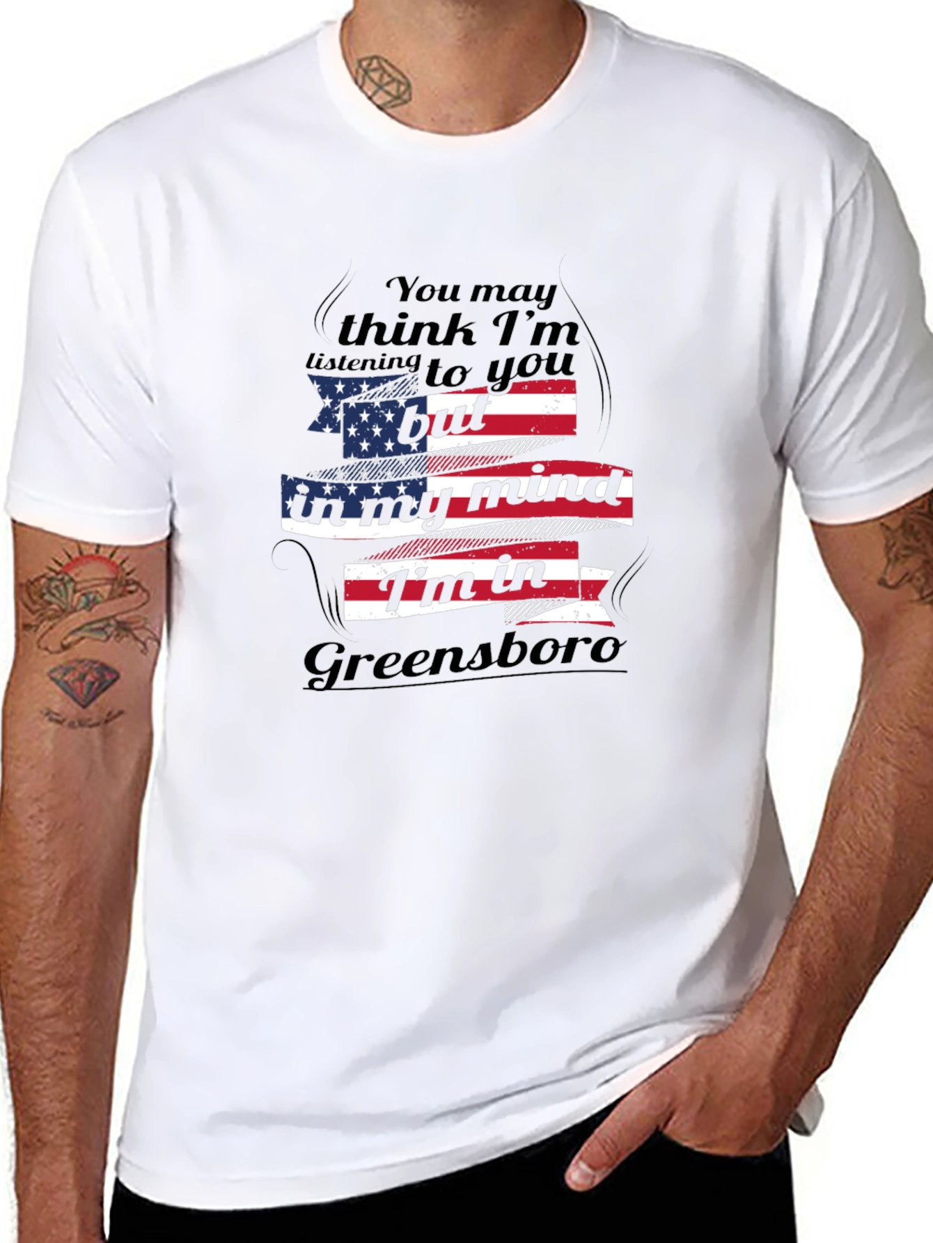 Greensboro Mind T-Shirt - Patriotic Graphic Tee