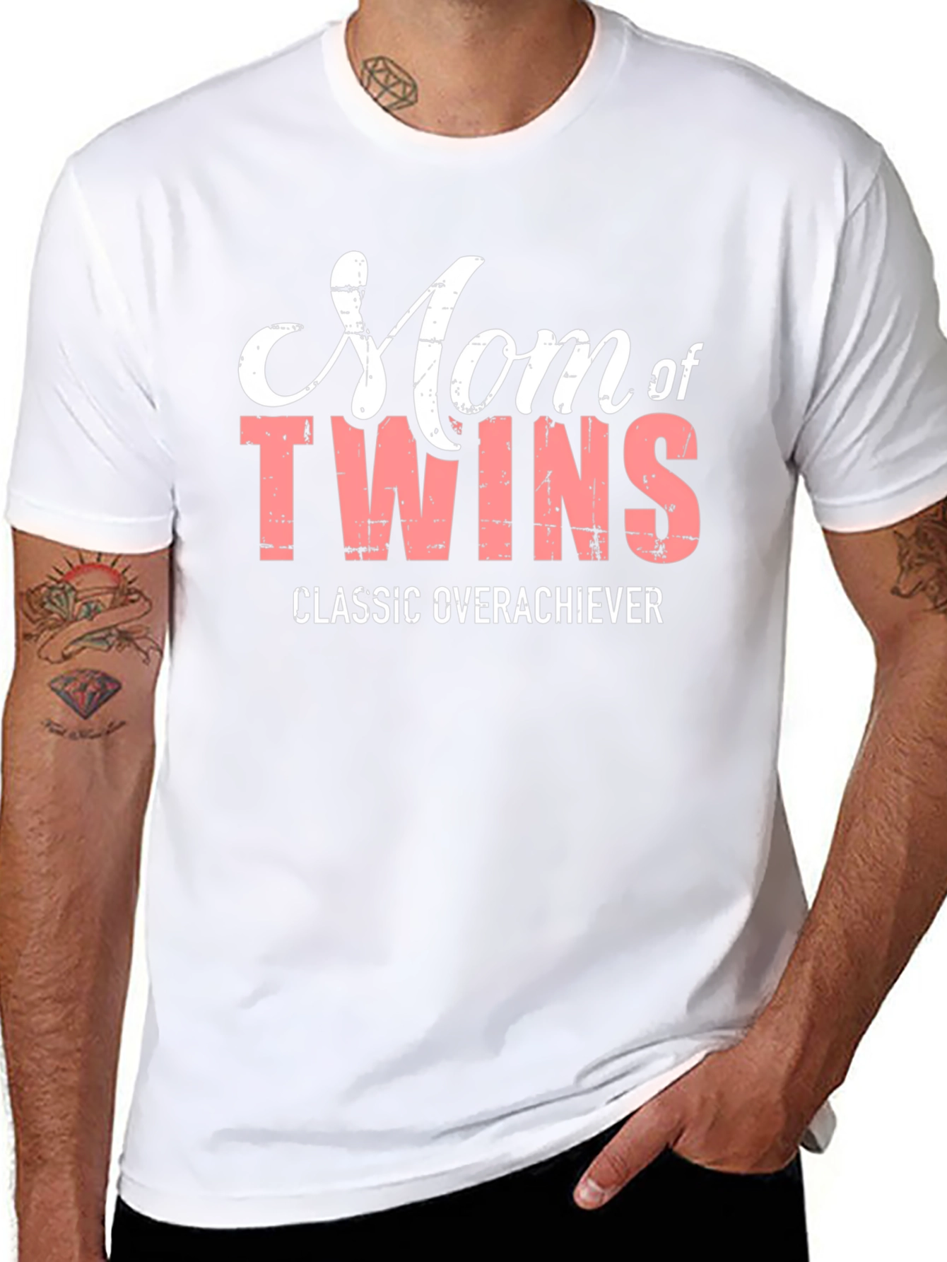 Mom of Twins T-Shirt - Classic Overachiever