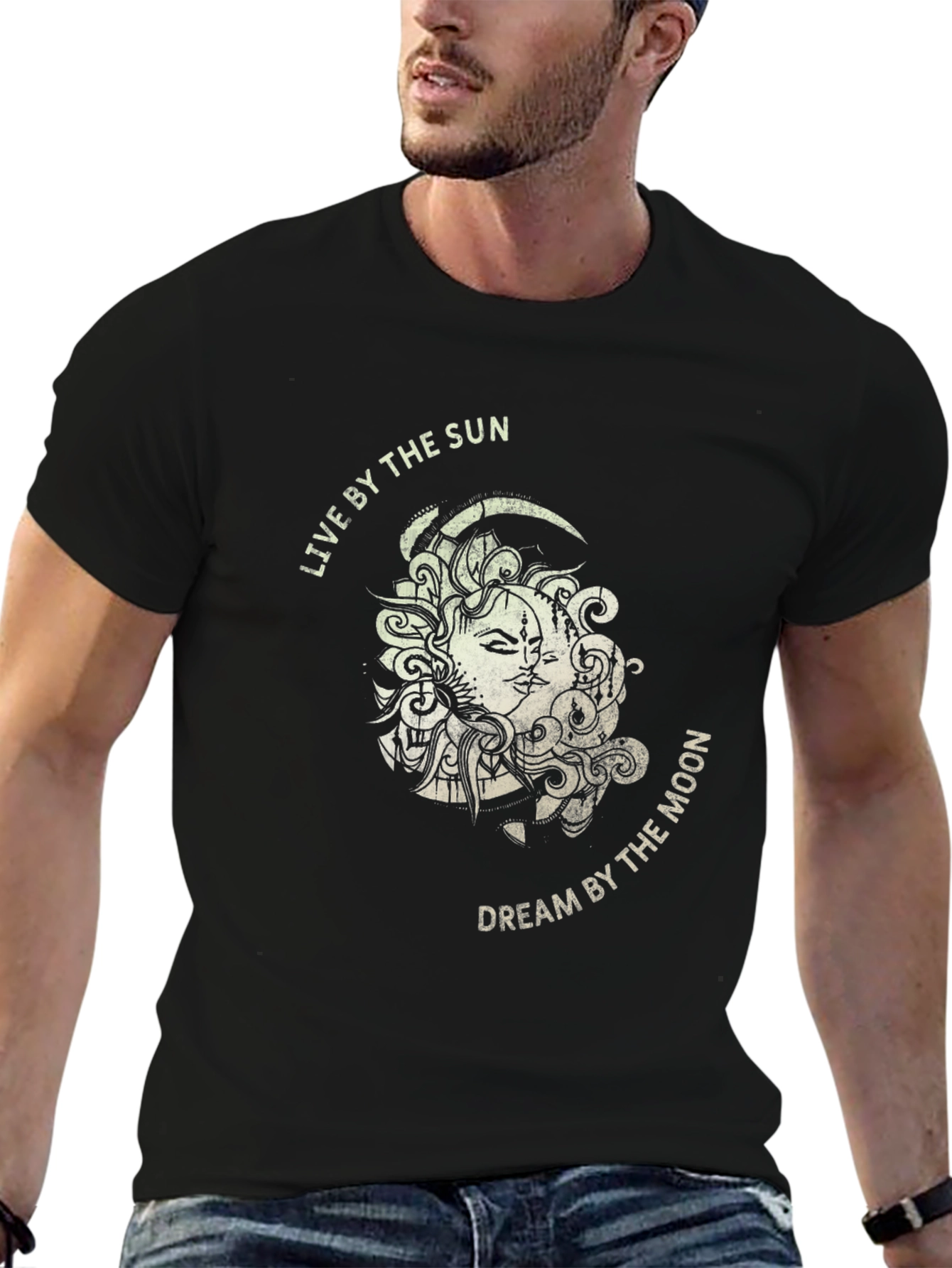 Sun & Moon Graphic Tee - Dreamy Unisex T-Shirt