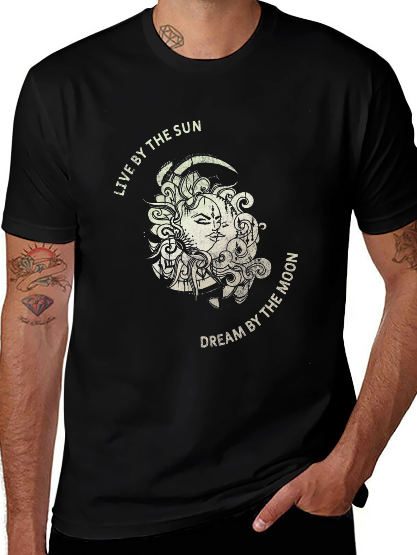 Sun & Moon Graphic Tee - Dreamy Unisex T-Shirt