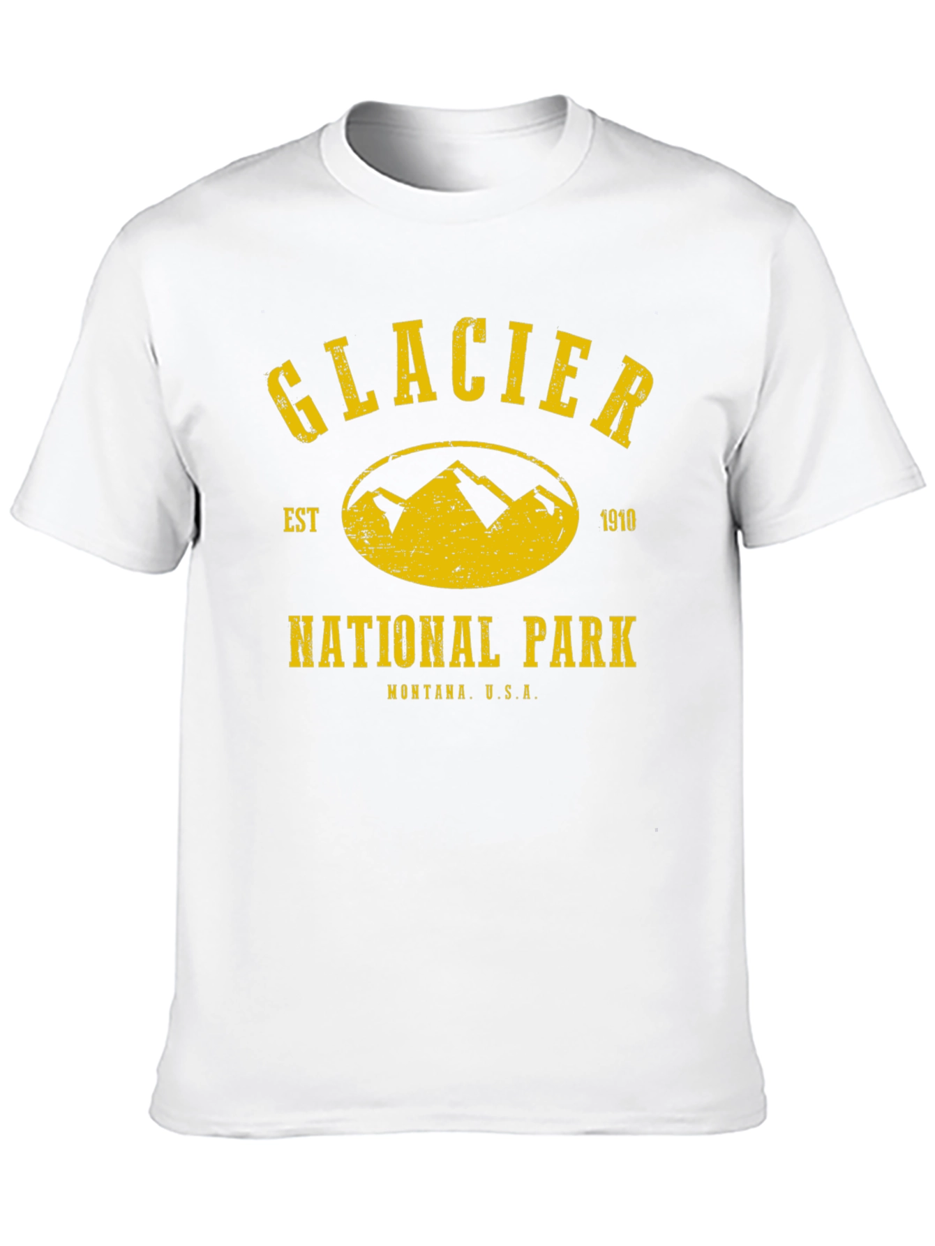 Glacier National Park T-Shirt - Black Tee