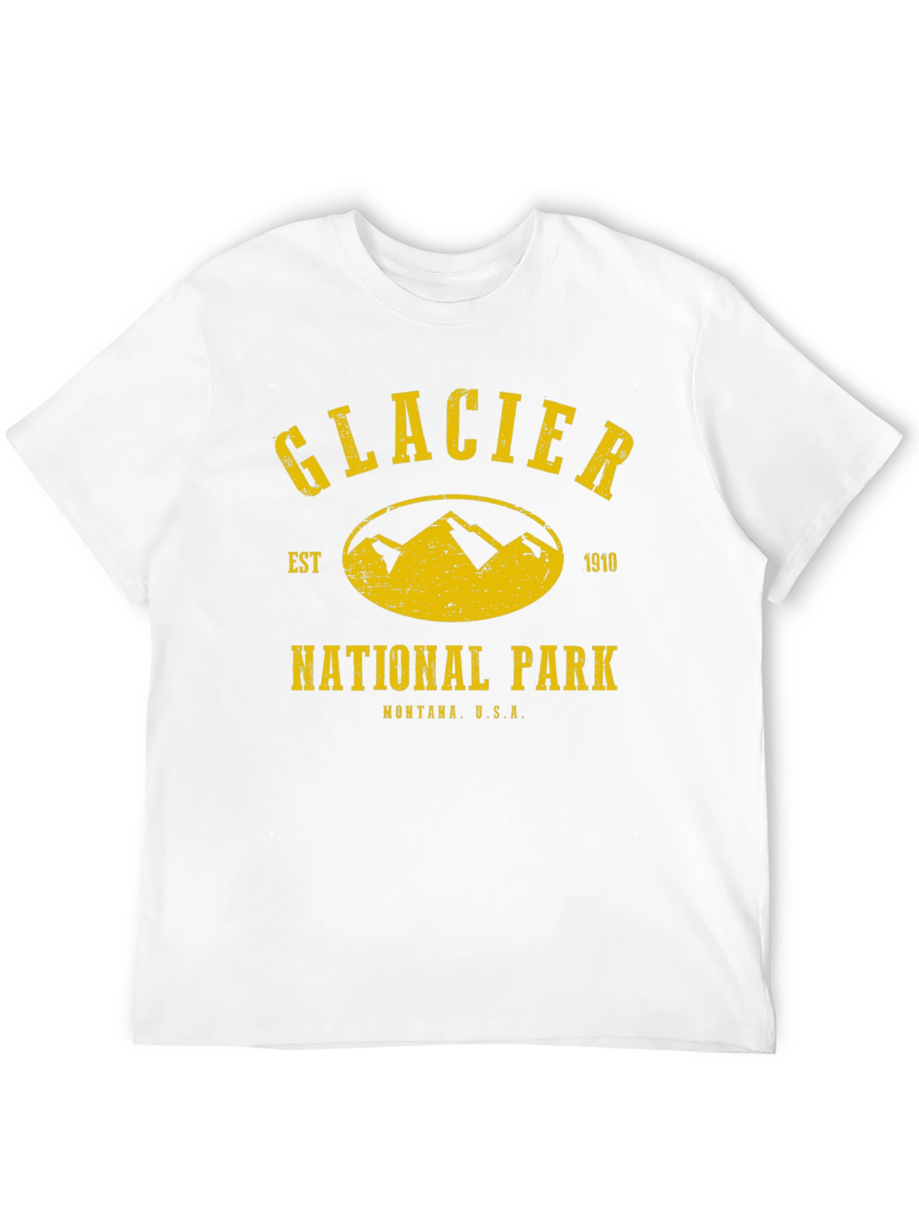 Glacier National Park T-Shirt - Black Tee