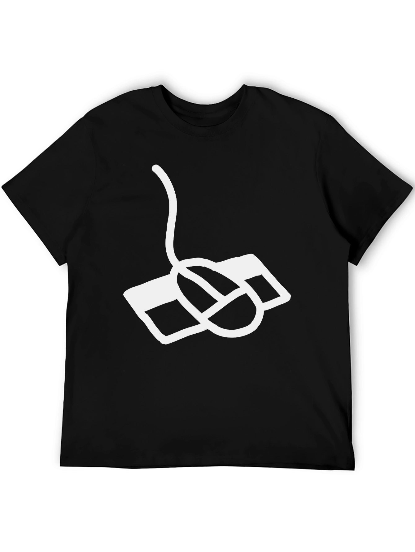 Retro Computer Mouse Graphic Tee - Classic Style
