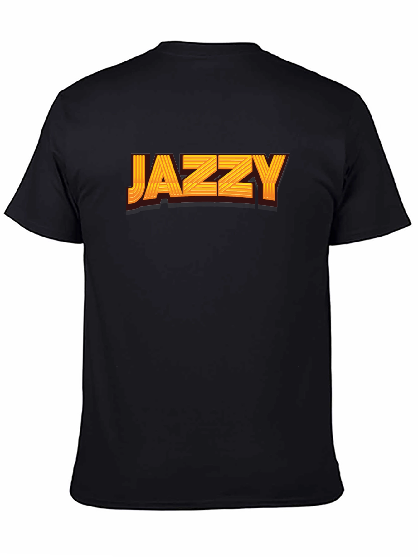 Jazzy Graphic Print Black T-Shirt