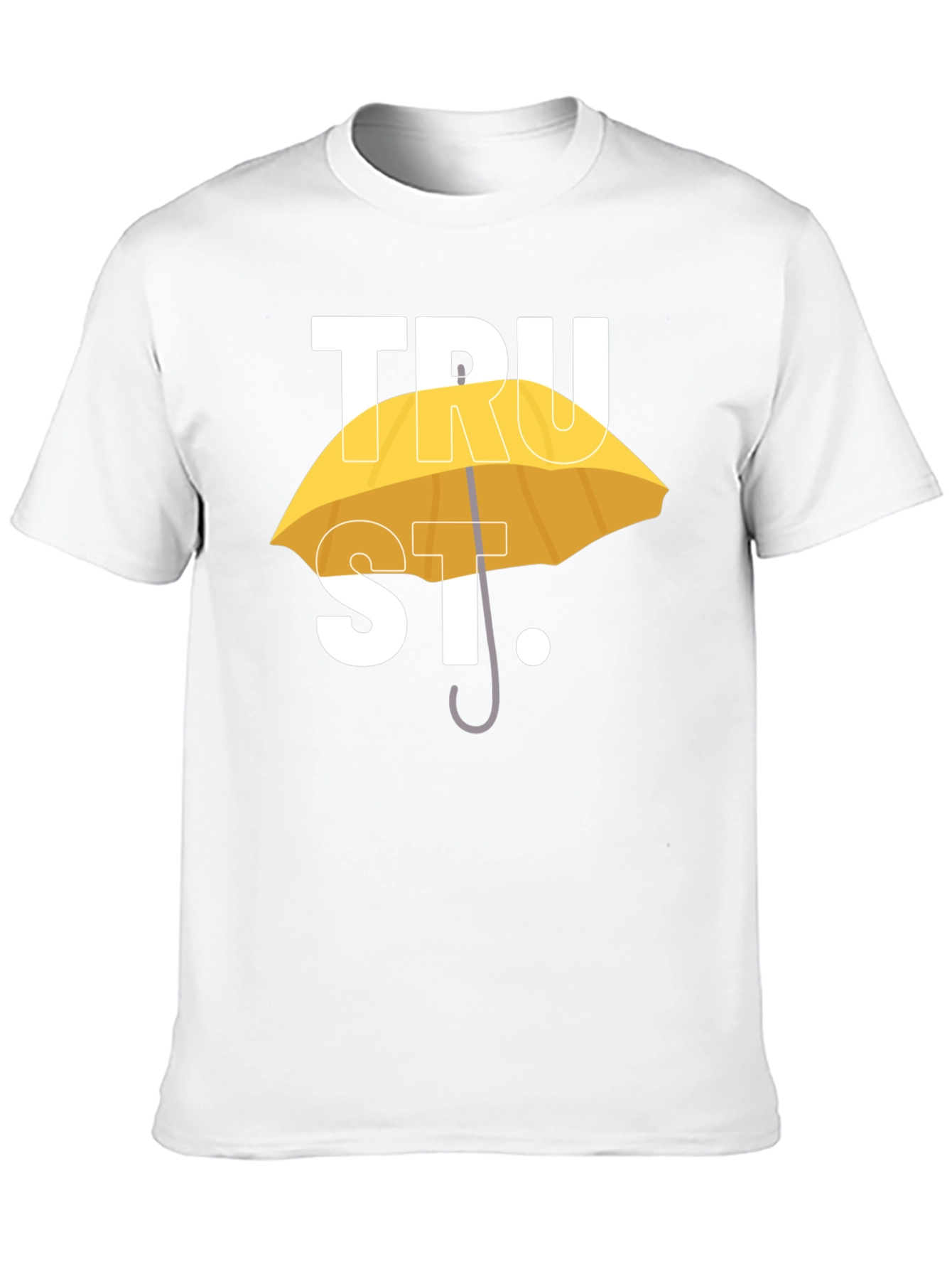 TRUST T-Shirt - Yellow Umbrella Design