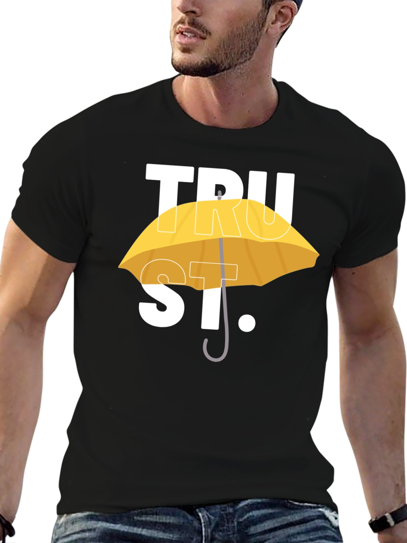 TRUST T-Shirt - Yellow Umbrella Design