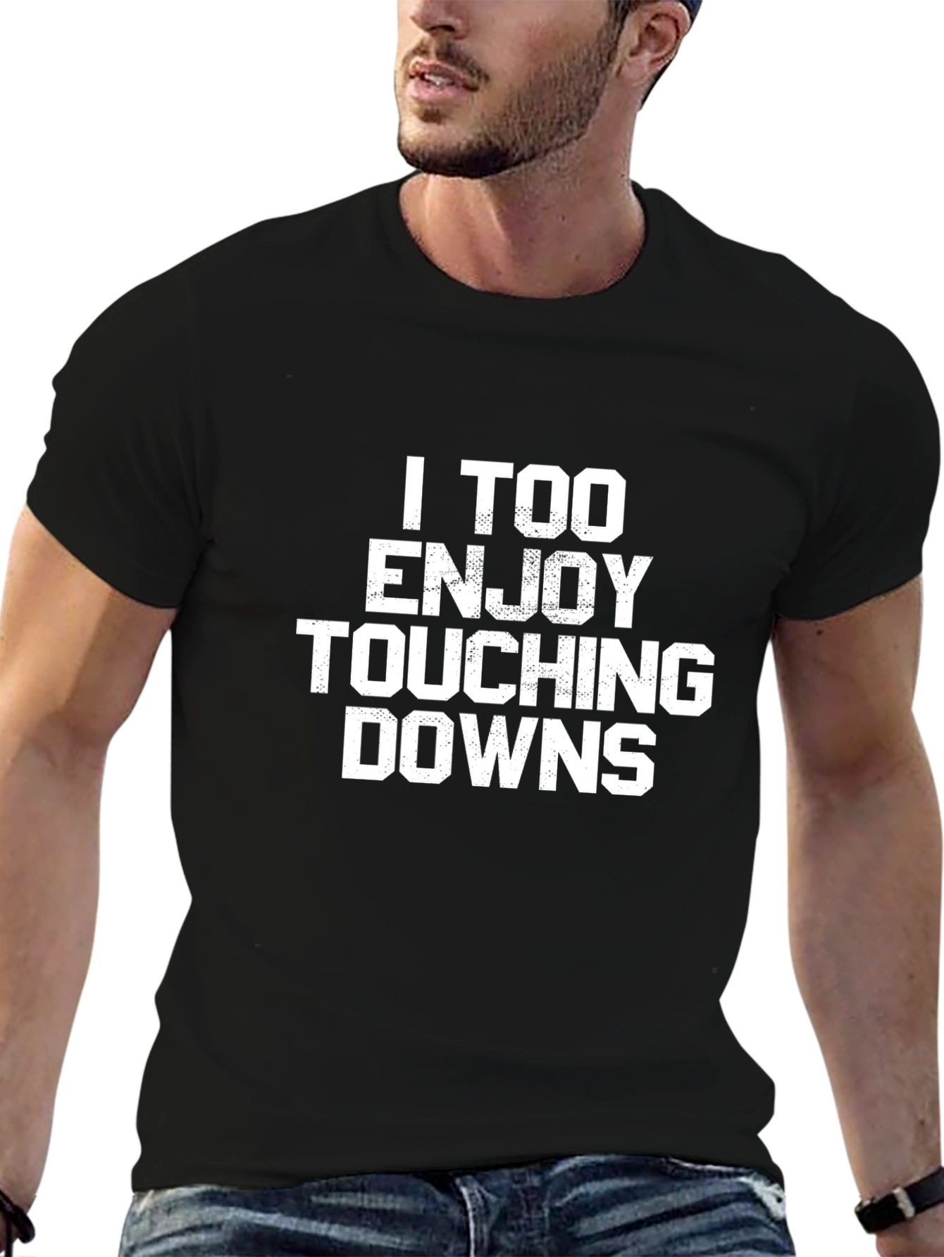 I TOO Enjoy Touching Downs Funny T-Shirt