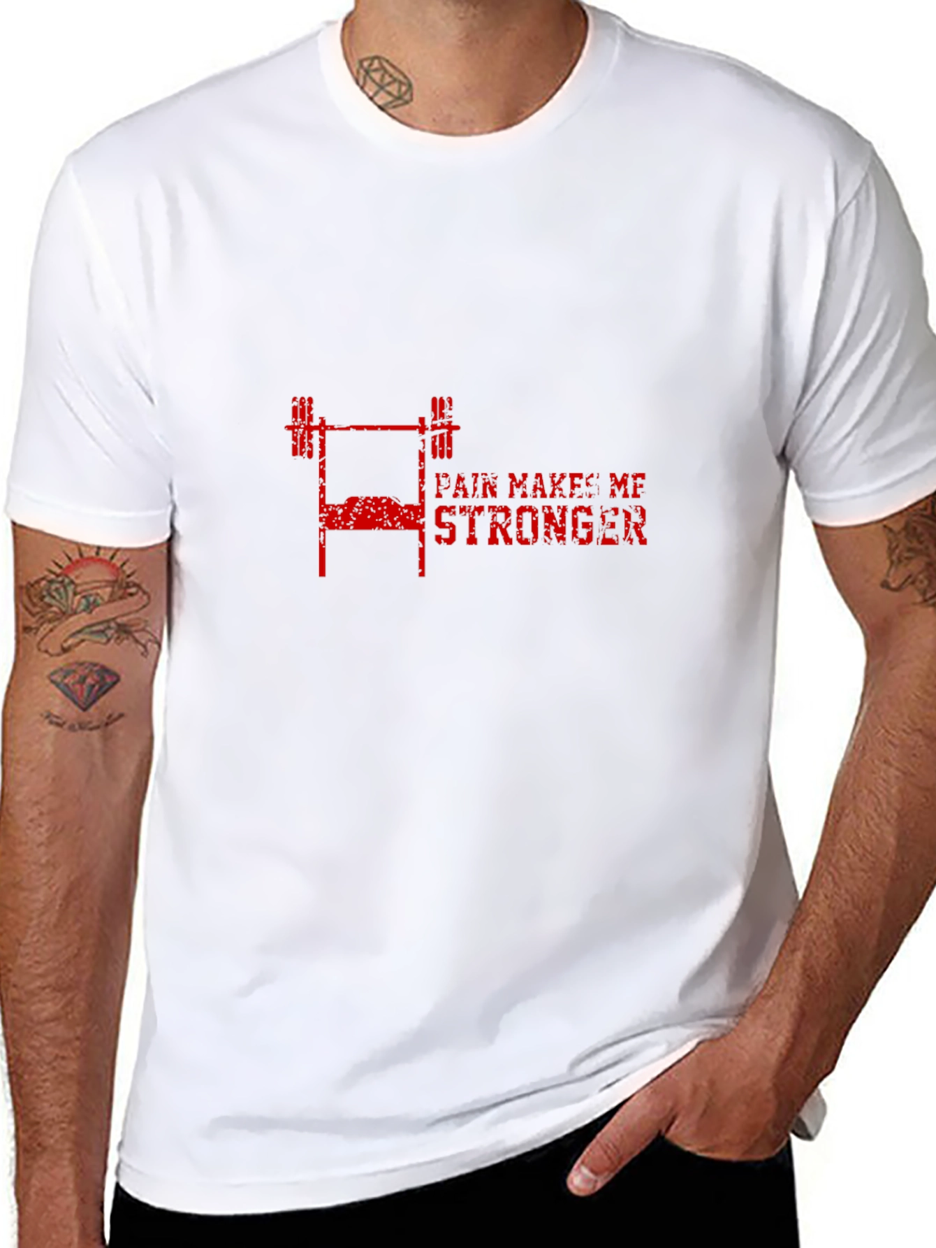Pain Makes Me Stronger Gym T-Shirt