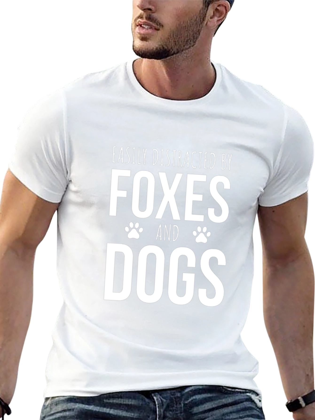 Easily Distracted By Foxes And Dogs T-Shirt