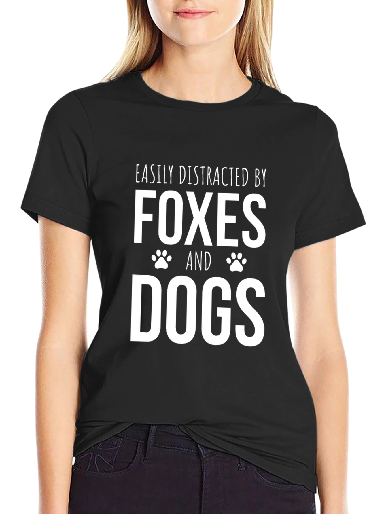 Easily Distracted By Foxes And Dogs T-Shirt