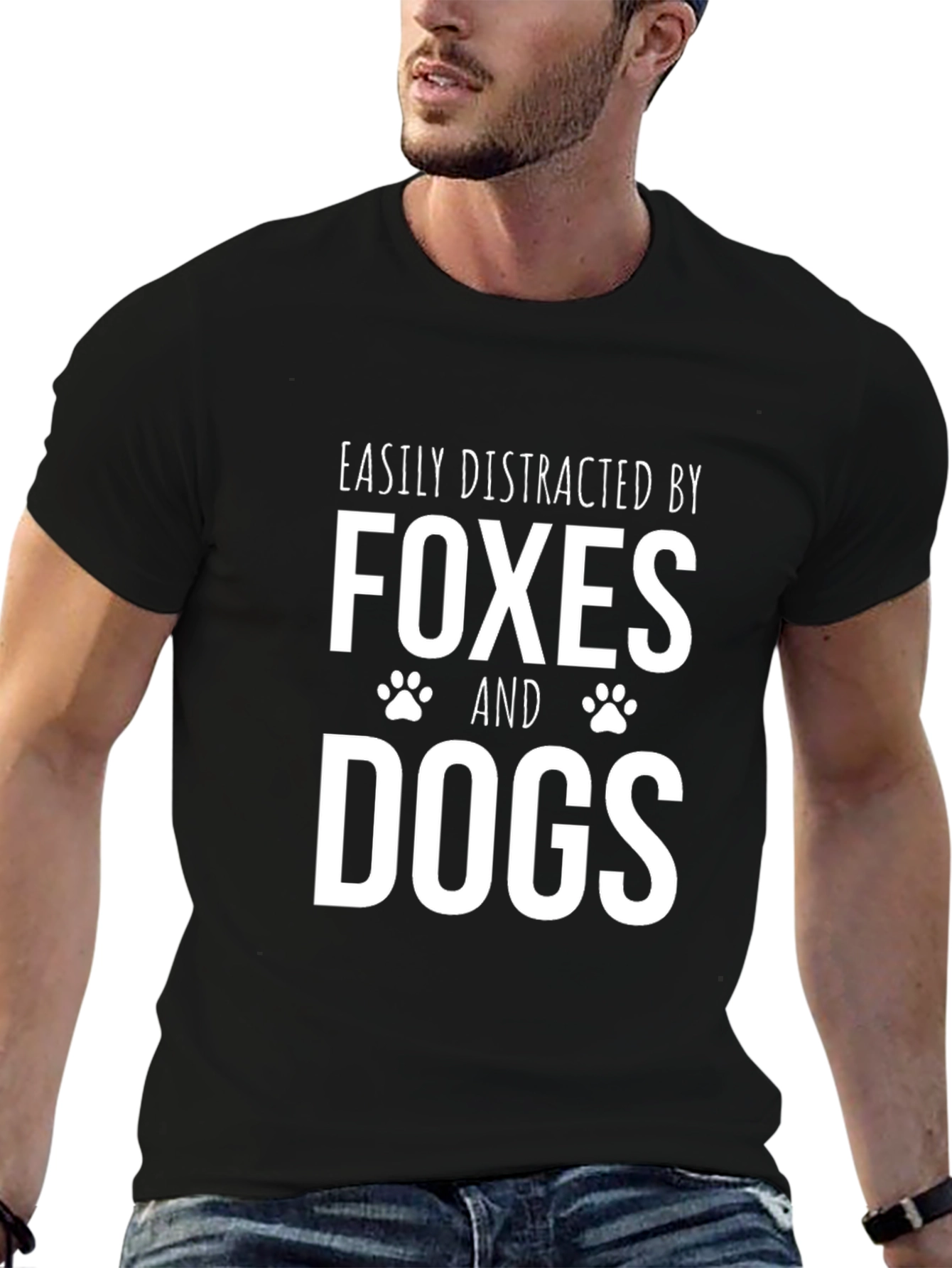Easily Distracted By Foxes And Dogs T-Shirt