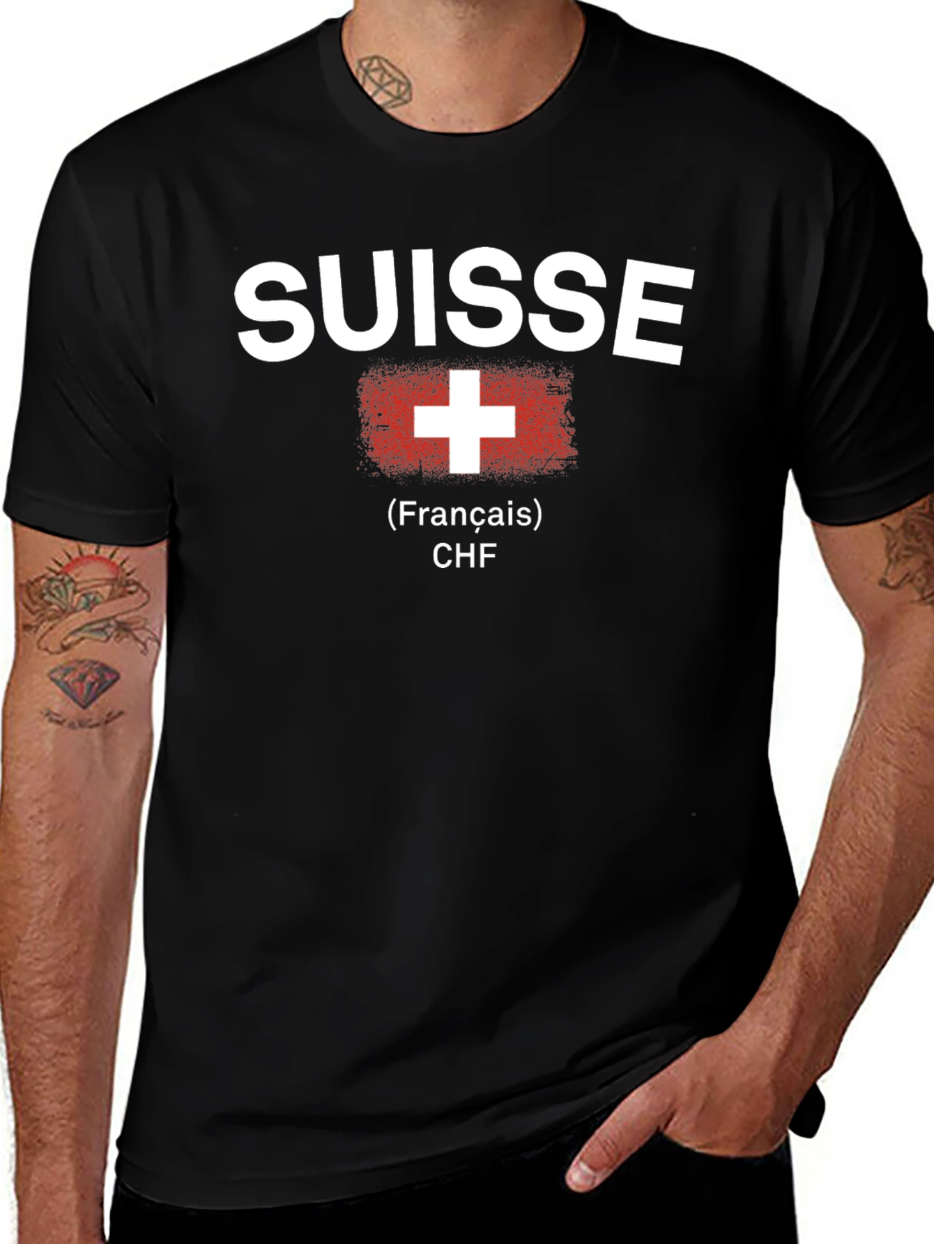 Suisse Flag Graphic Tee - Swiss Pride T-Shirt