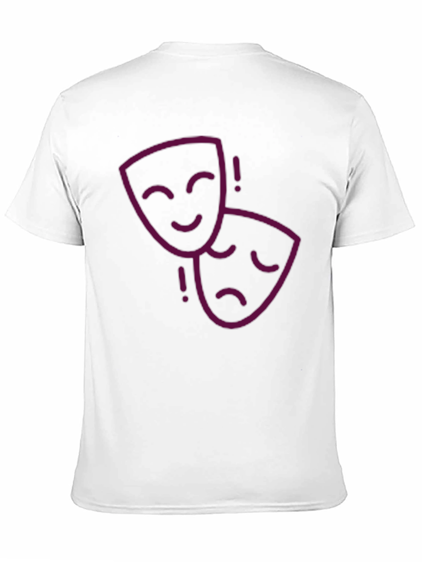 Drama Masks Graphic Tee - Unisex Black T-Shirt
