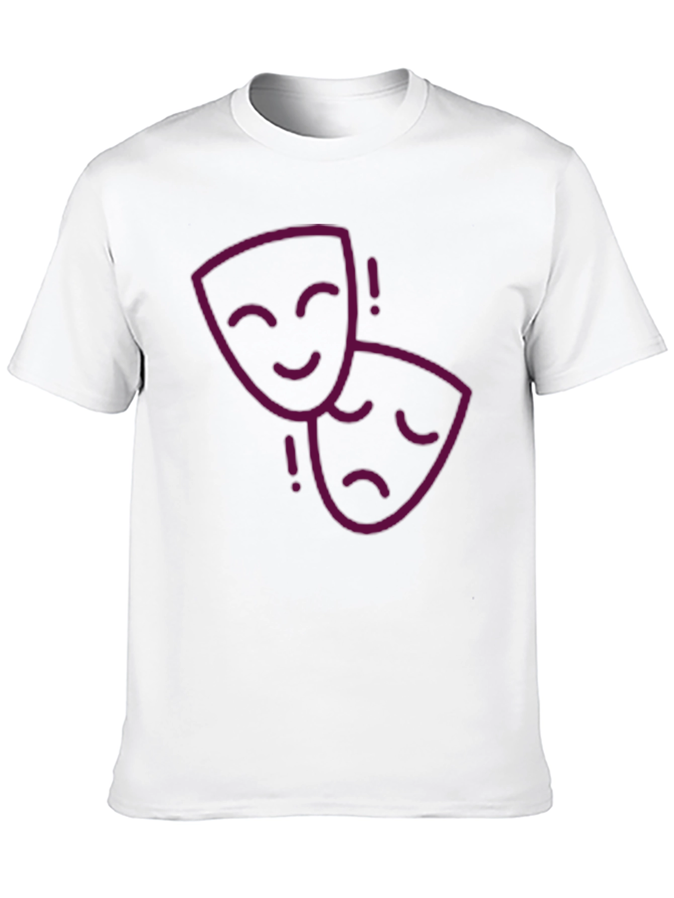 Drama Masks Graphic Tee - Unisex Black T-Shirt