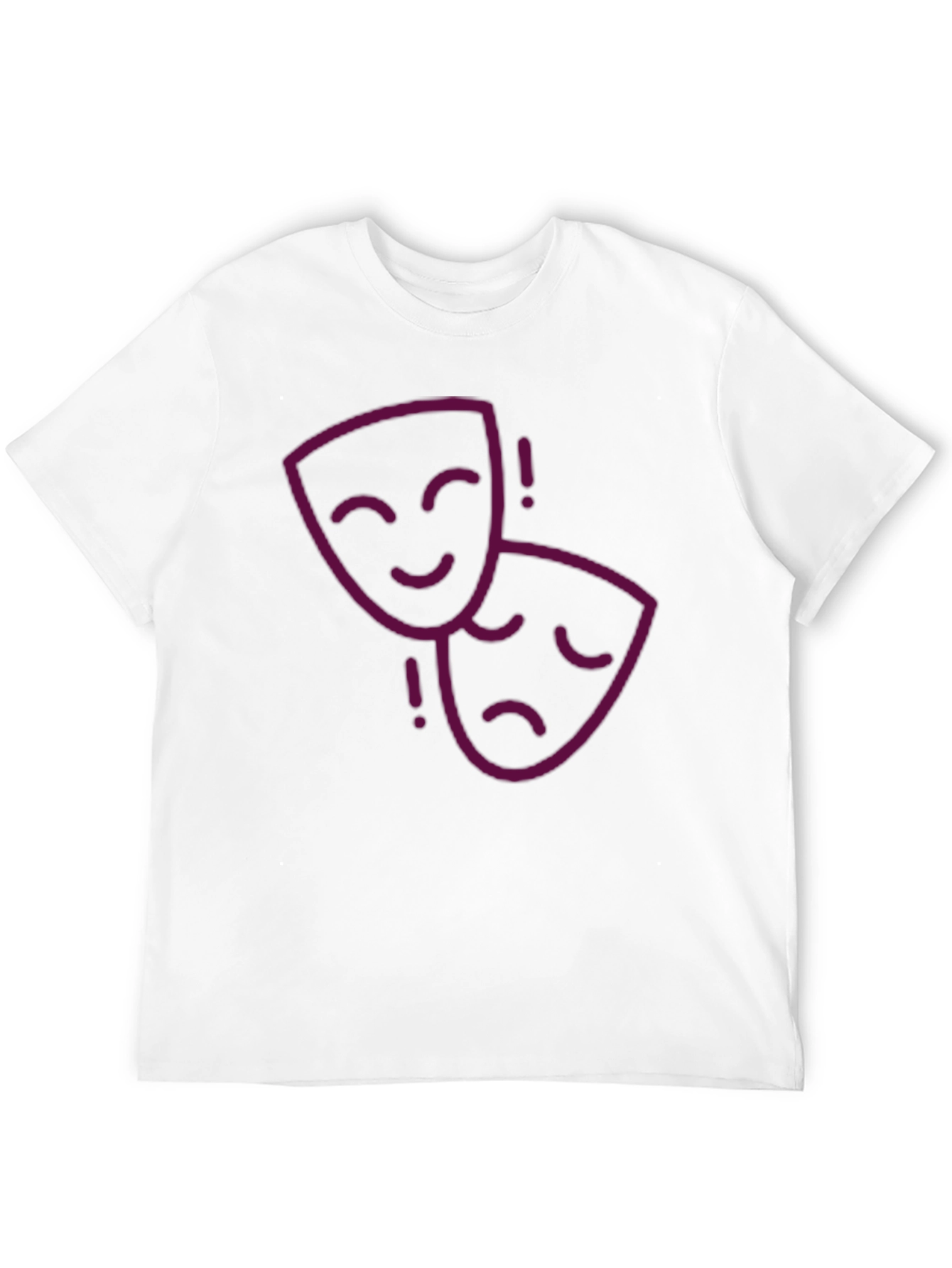 Drama Masks Graphic Tee - Unisex Black T-Shirt