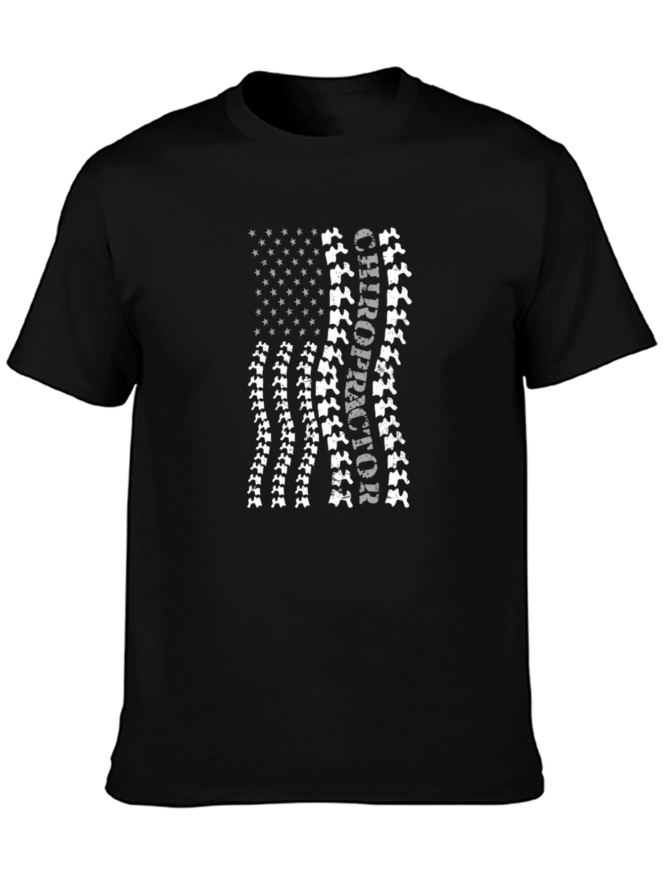 Chiropractor American Flag Tee