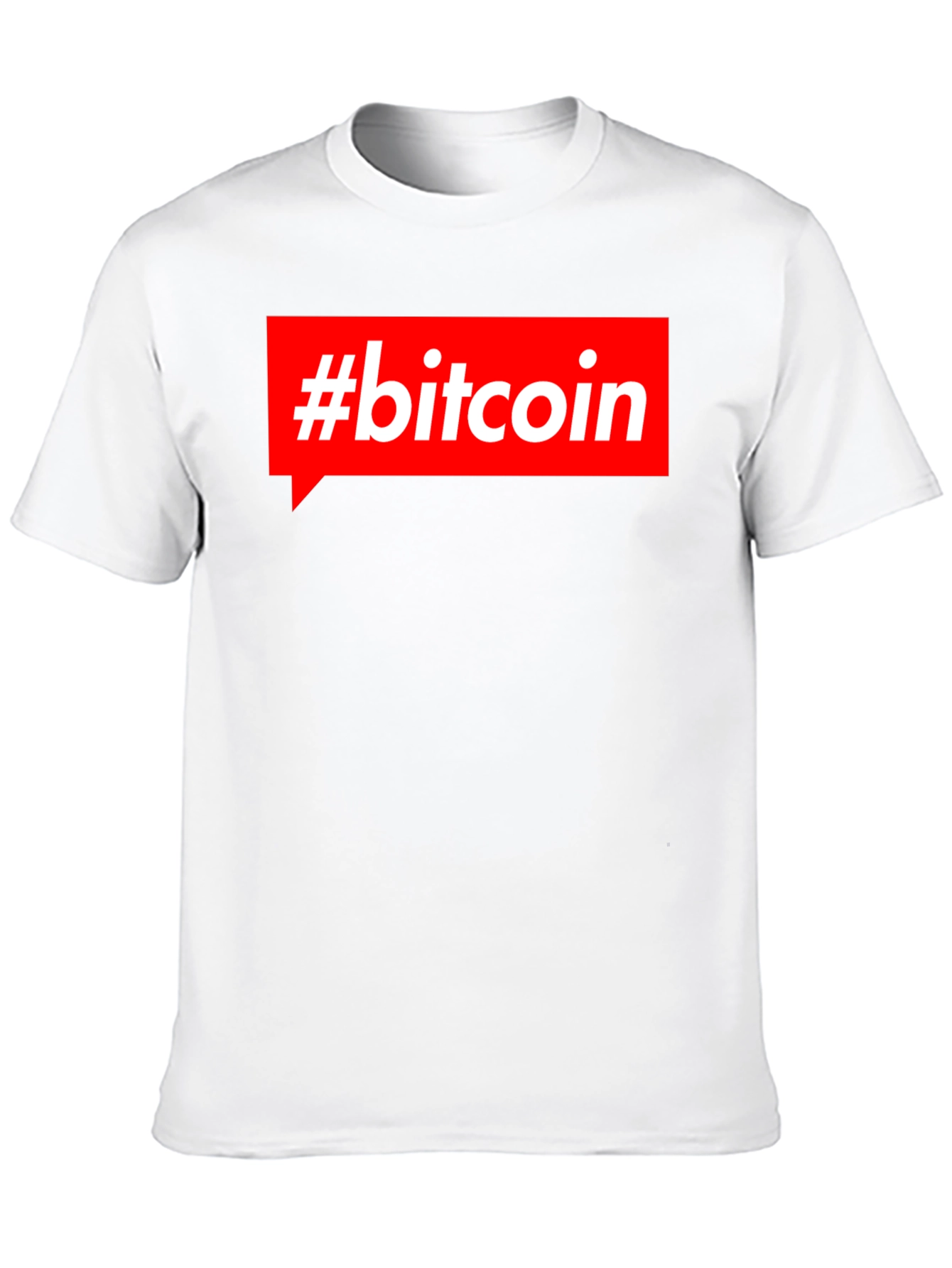 #Bitcoin Red Box Mens Black T-Shirt Crypto Currency