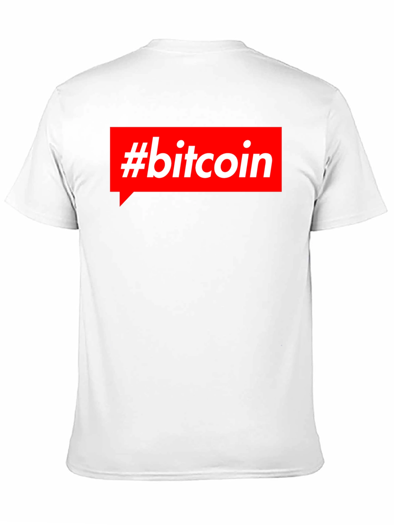 #Bitcoin Red Box Mens Black T-Shirt Crypto Currency