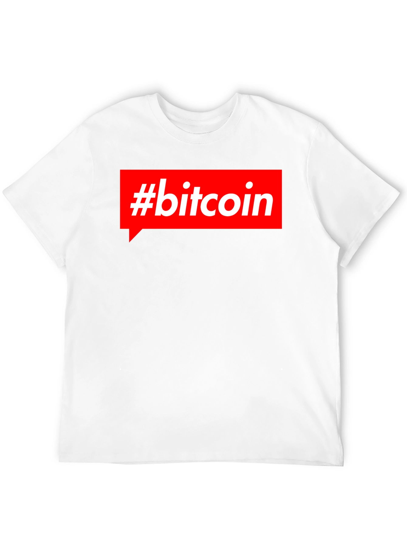 #Bitcoin Red Box Mens Black T-Shirt Crypto Currency