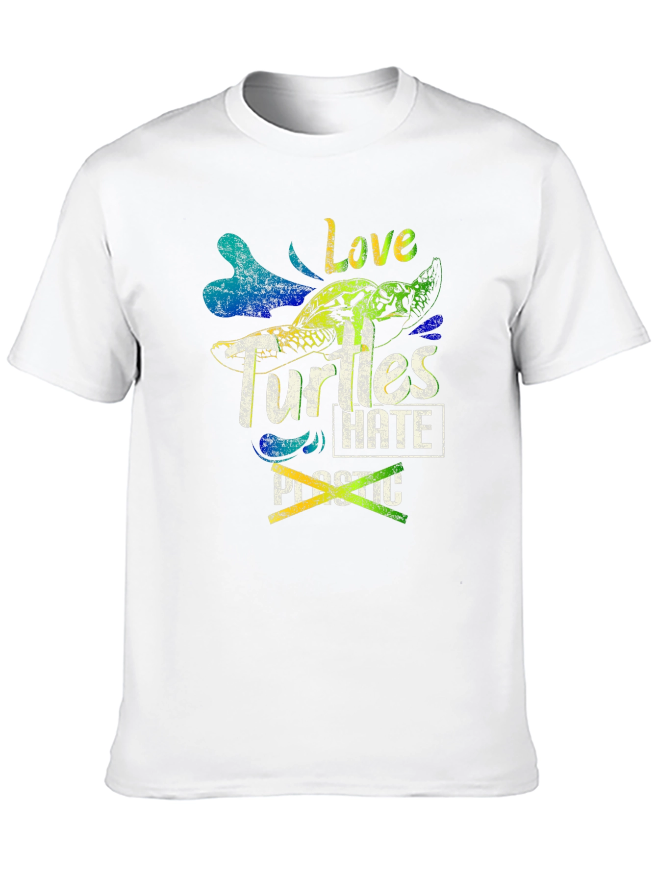 Love Turtles Hate Plastic Graphic Tee