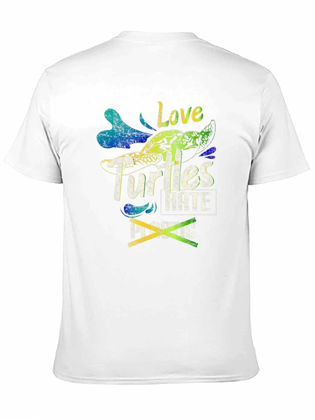 Love Turtles Hate Plastic Graphic Tee