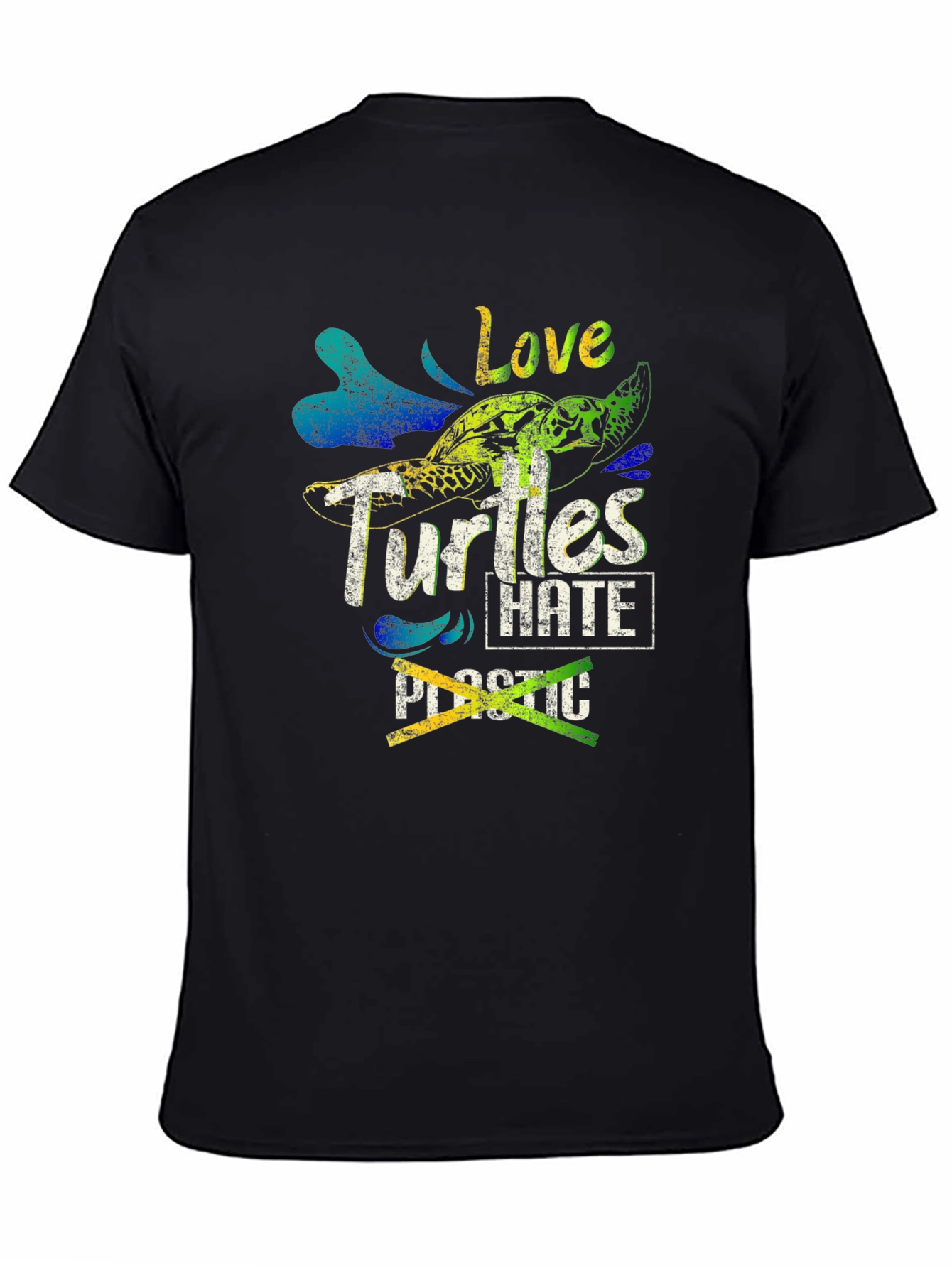 Love Turtles Hate Plastic Graphic Tee