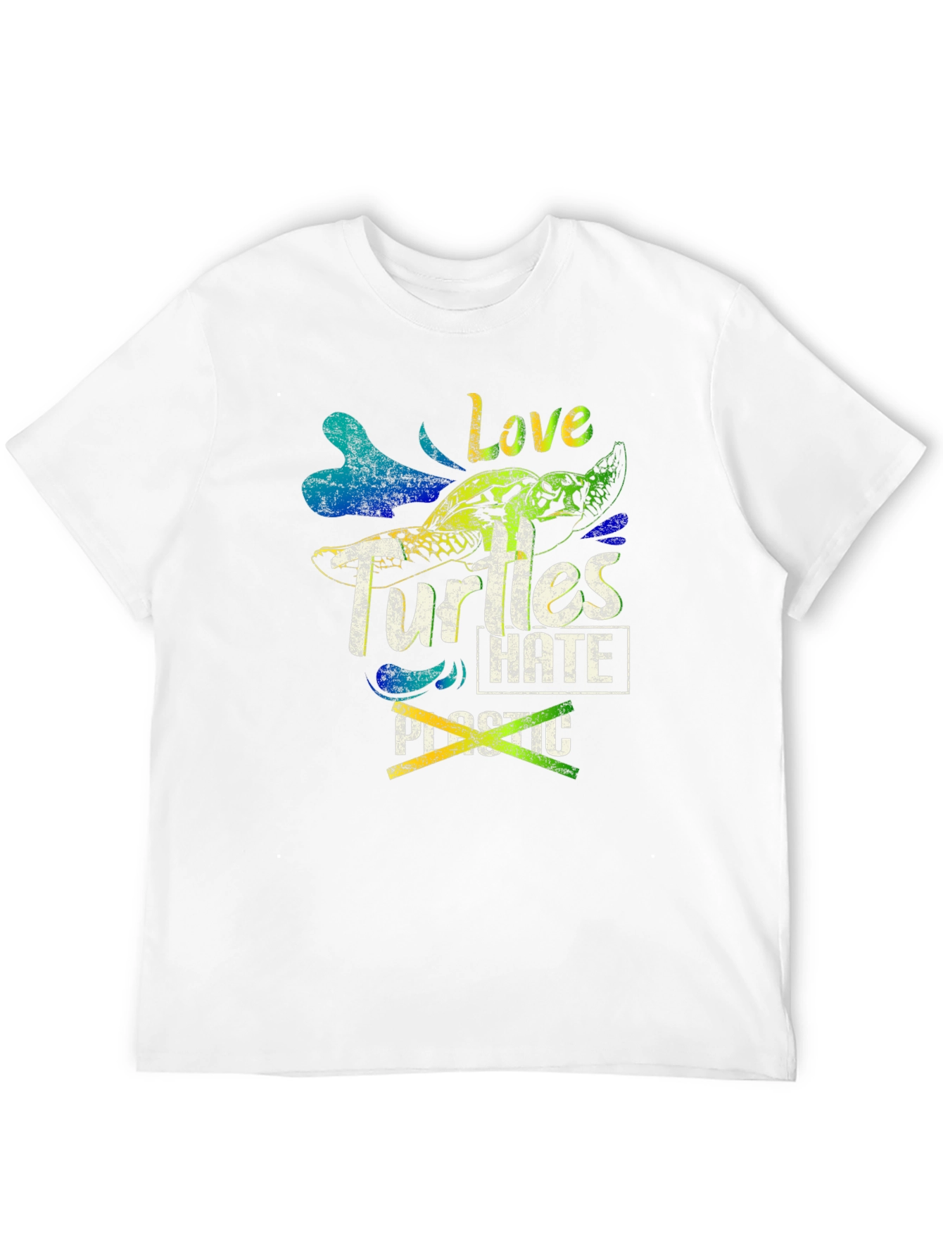 Love Turtles Hate Plastic Graphic Tee