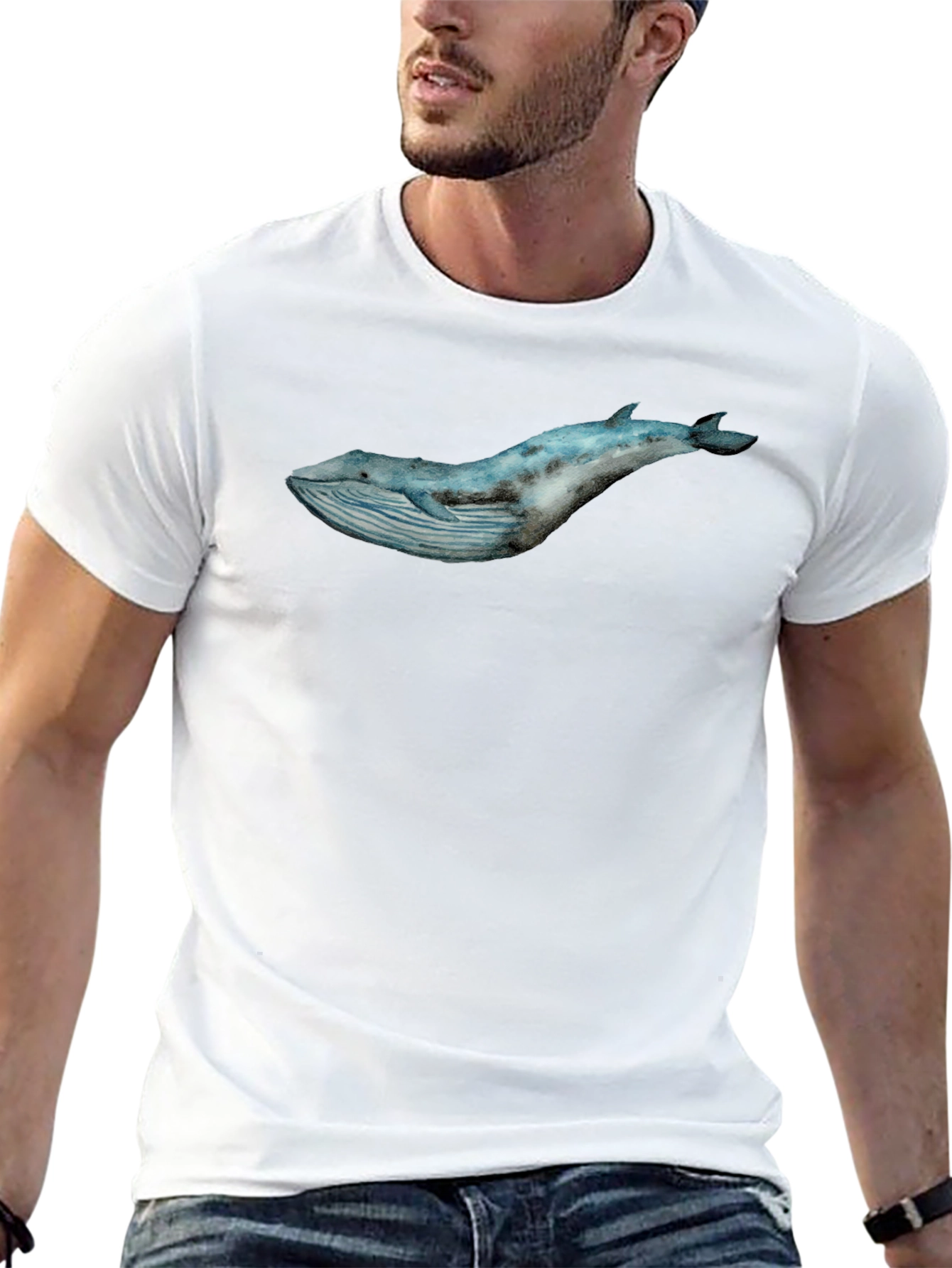 Whale Graphic T-Shirt - Stylish Ocean Tee