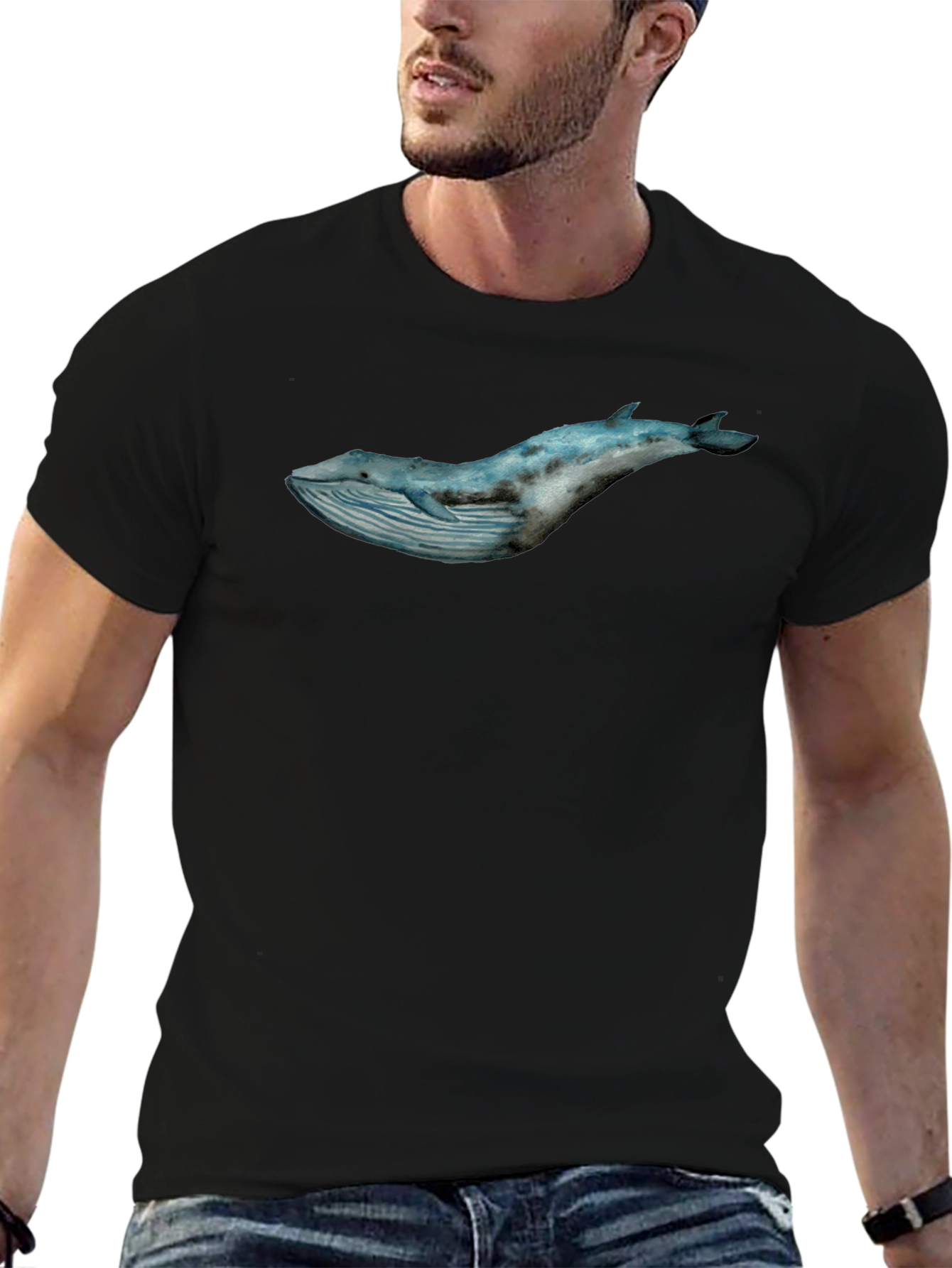 Whale Graphic T-Shirt - Stylish Ocean Tee