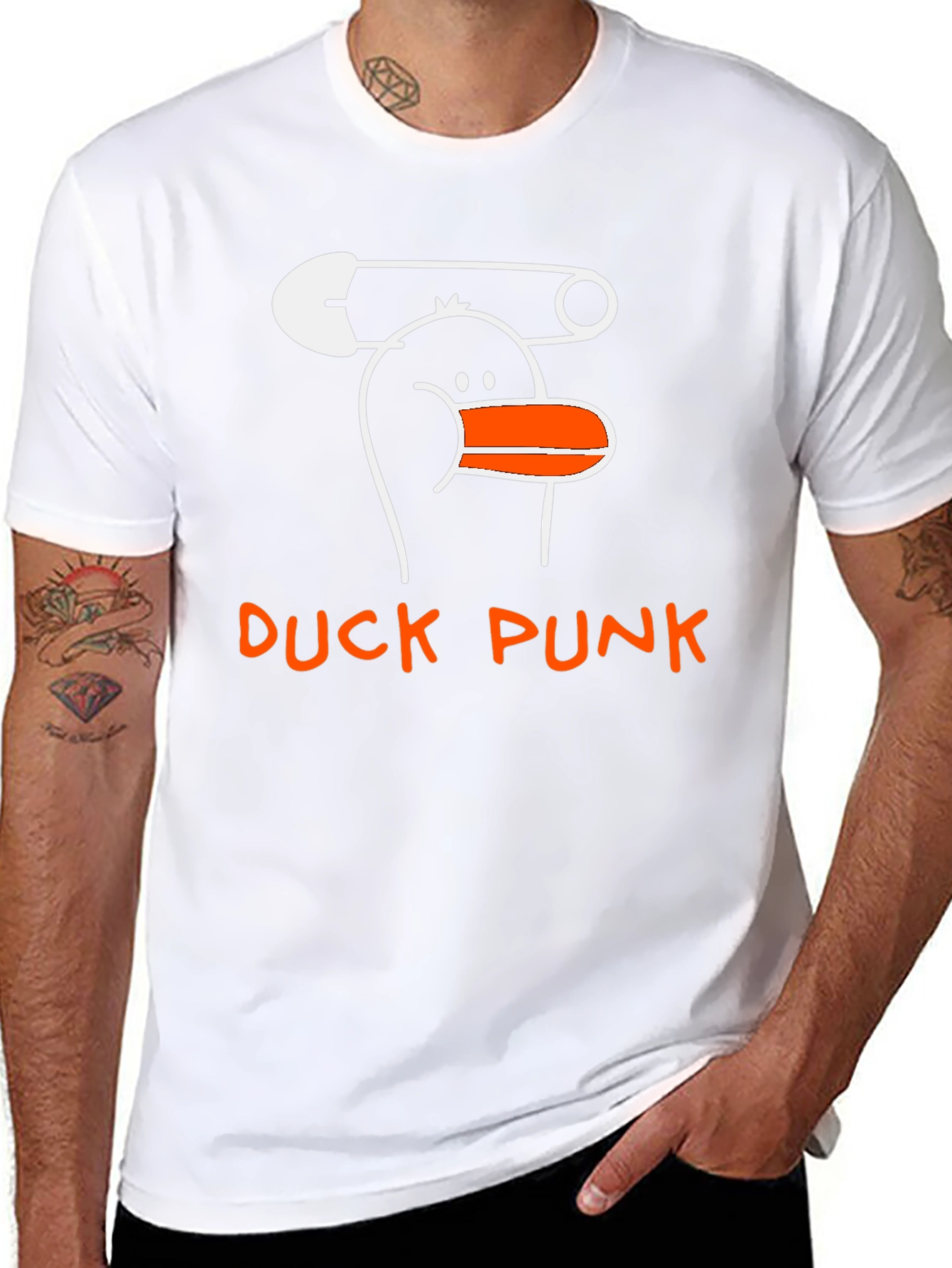 Duck Punk Graphic Tee - Quirky Unisex T-Shirt