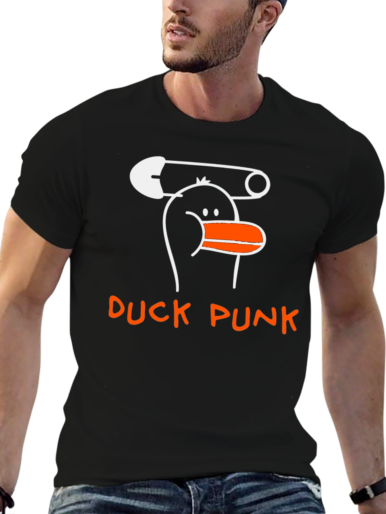 Duck Punk Graphic Tee - Quirky Unisex T-Shirt