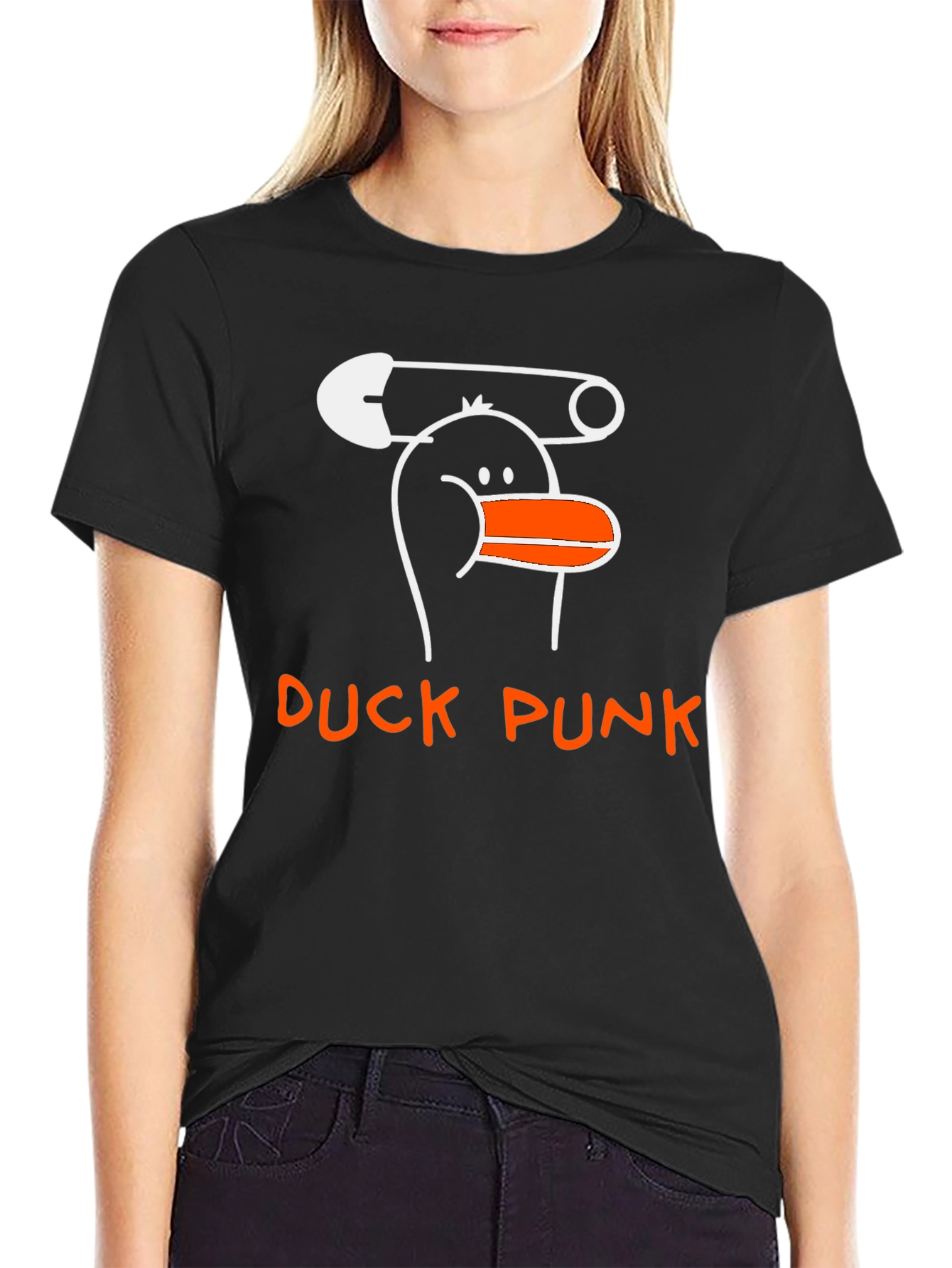 Duck Punk Graphic Tee - Quirky Unisex T-Shirt