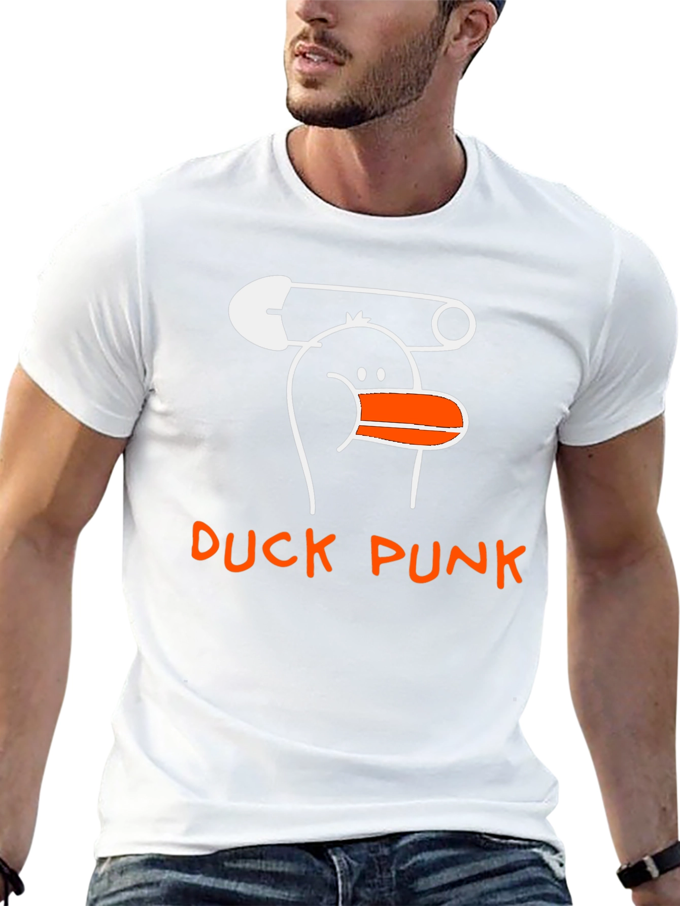 Duck Punk Graphic Tee - Quirky Unisex T-Shirt