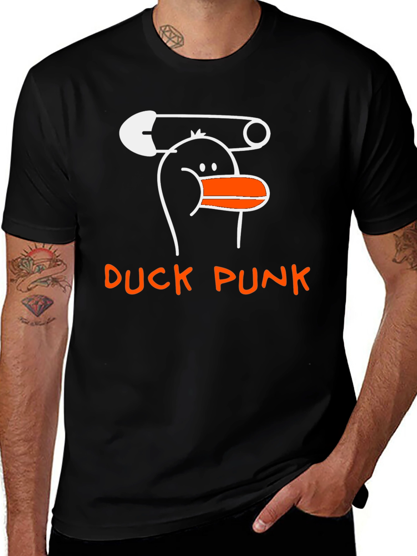 Duck Punk Graphic Tee - Quirky Unisex T-Shirt