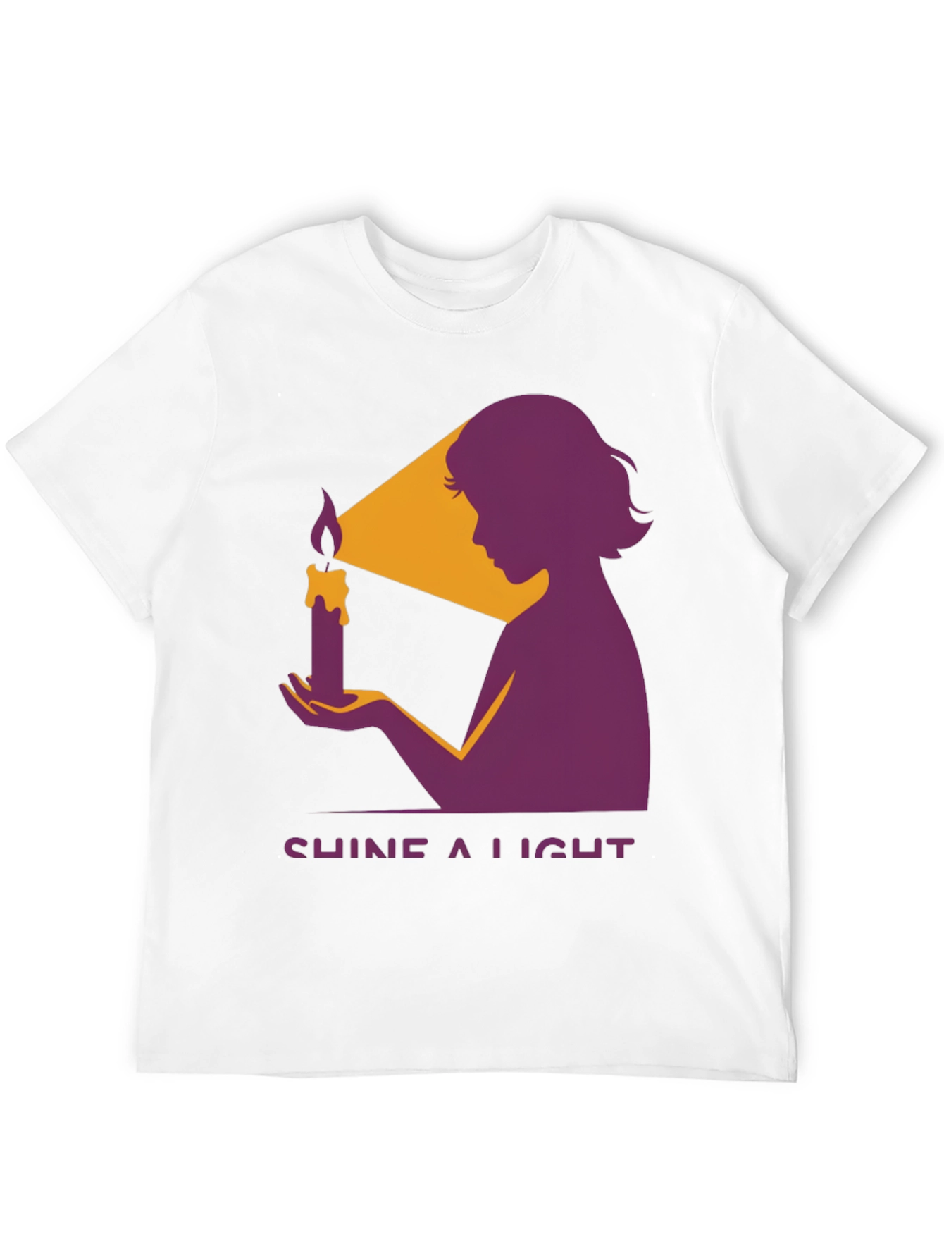 Shine a Light Graphic Tee - Black Cotton