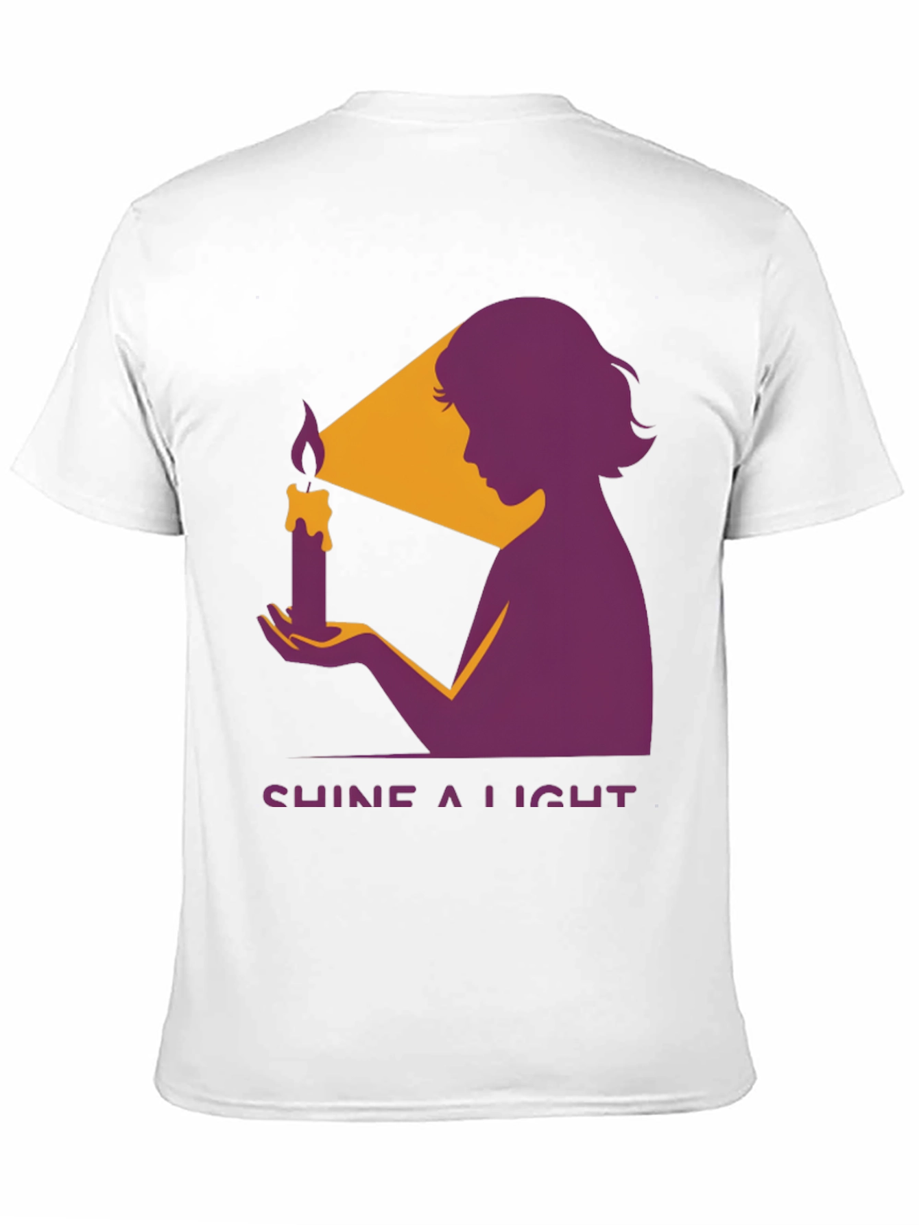 Shine a Light Graphic Tee - Black Cotton