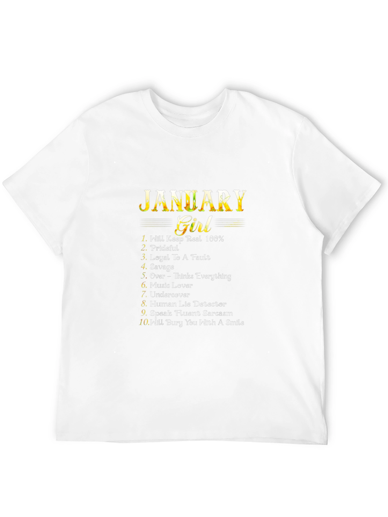 January Girl T-Shirt - Birthday Gift