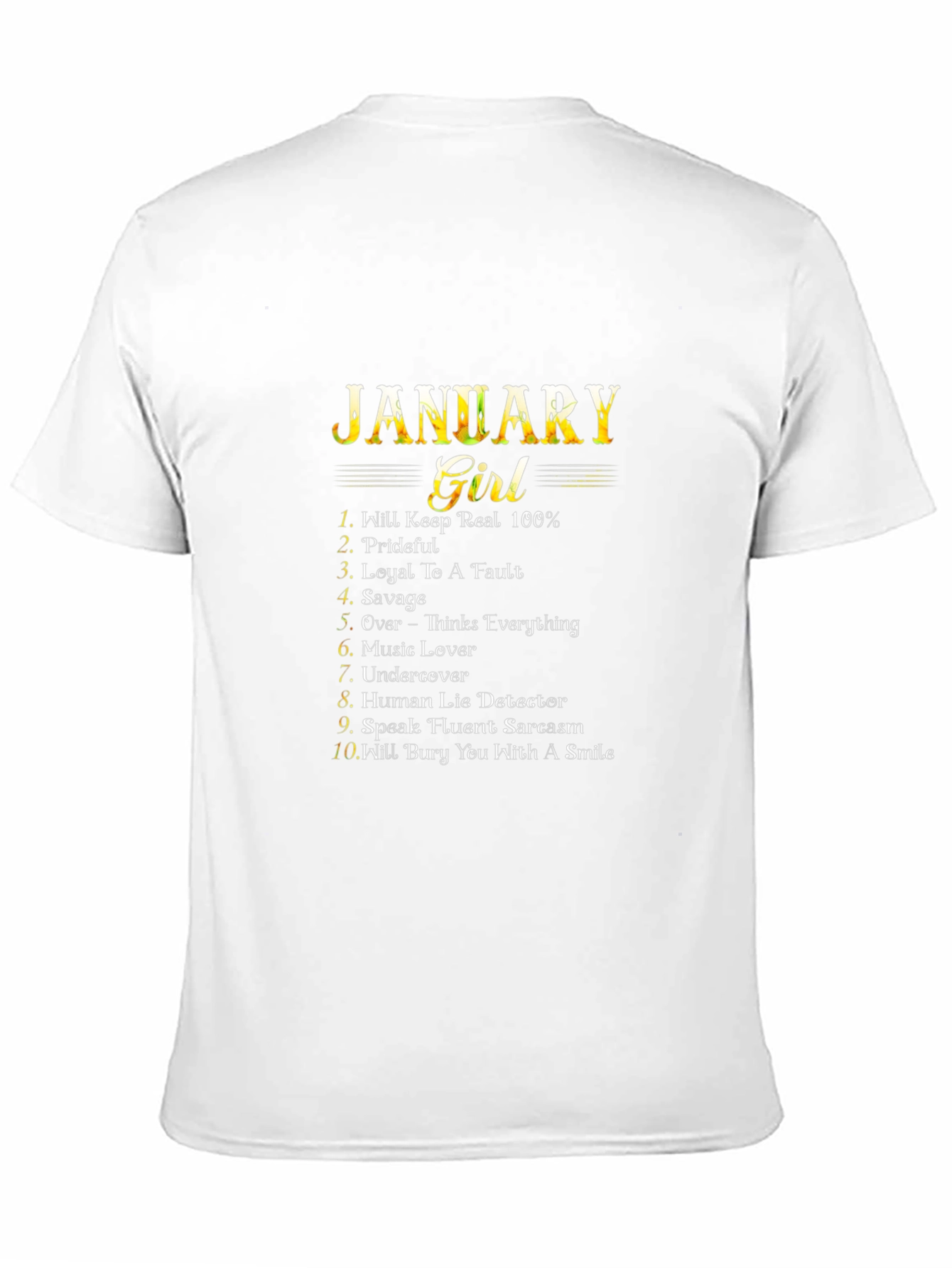 January Girl T-Shirt - Birthday Gift