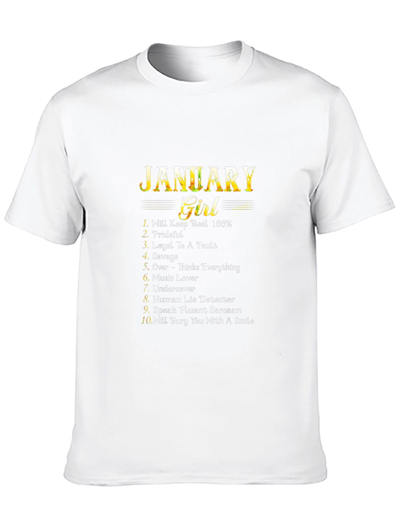 January Girl T-Shirt - Birthday Gift