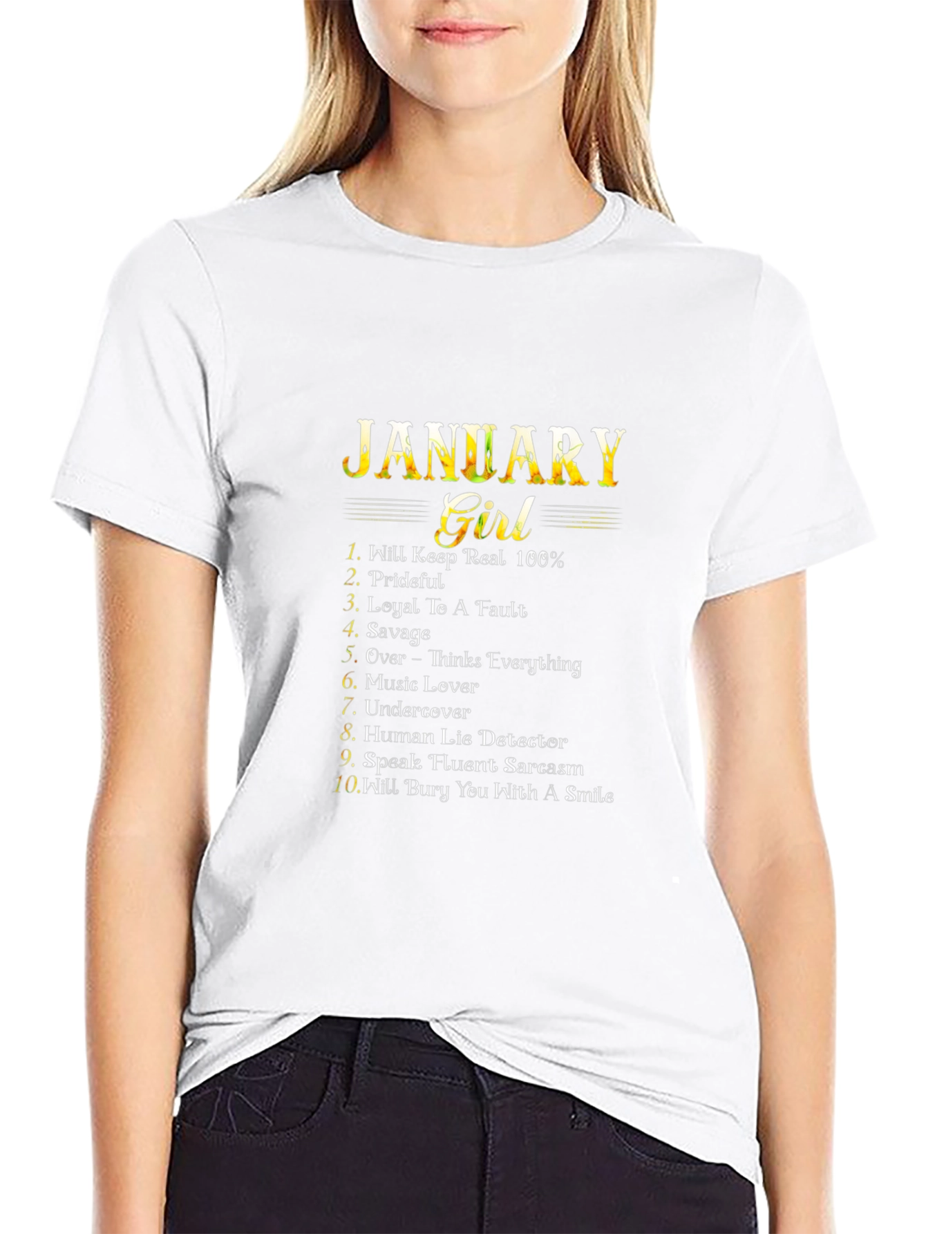 January Girl T-Shirt - Birthday Gift