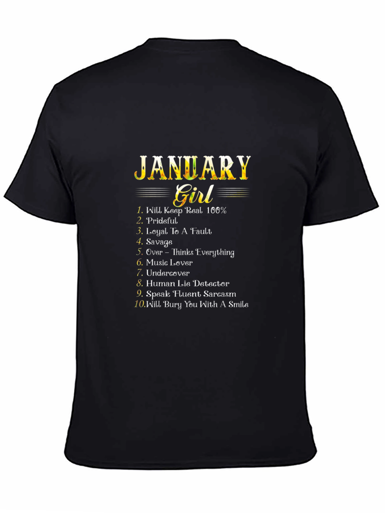 January Girl T-Shirt - Birthday Gift