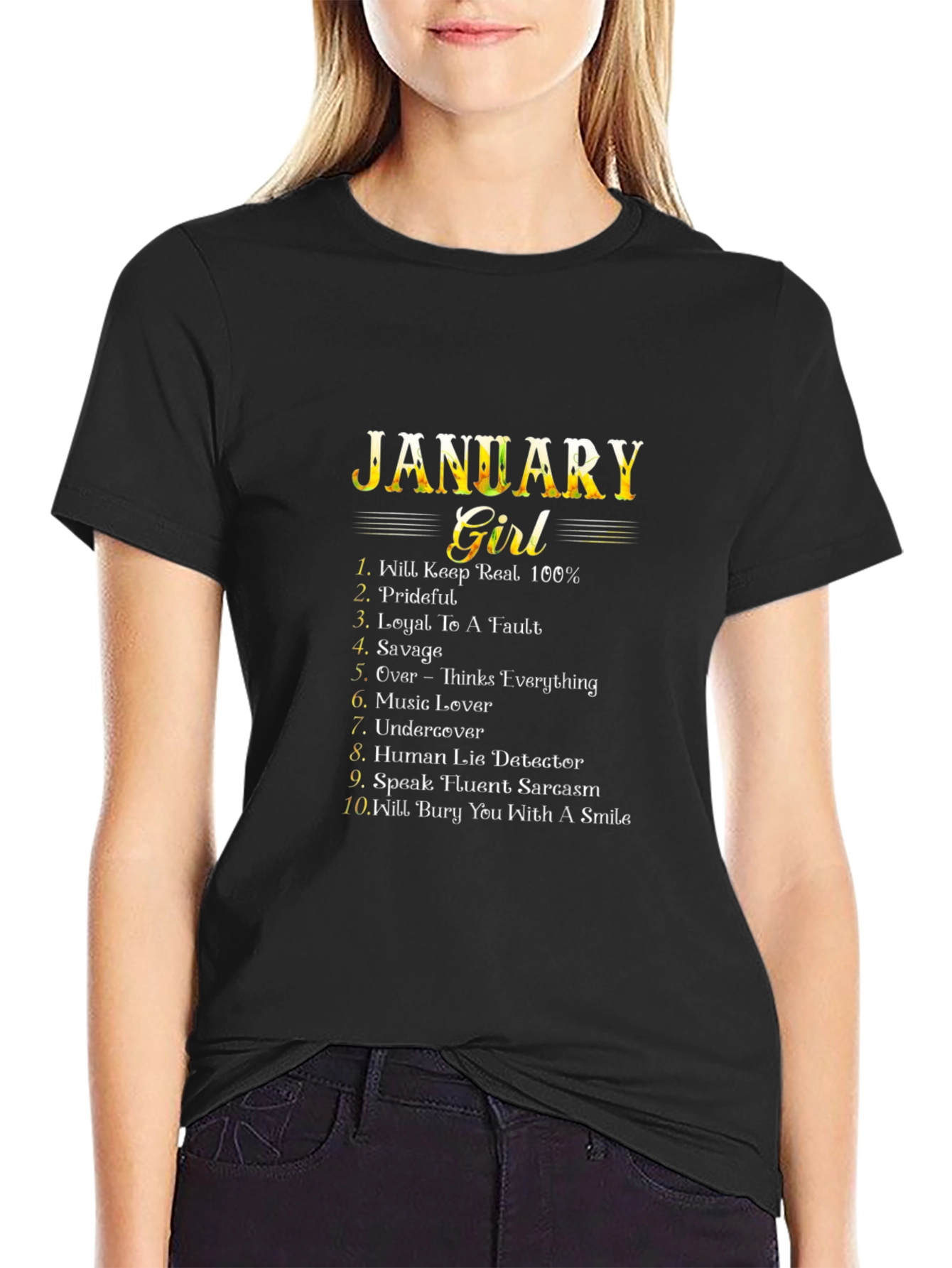 January Girl T-Shirt - Birthday Gift