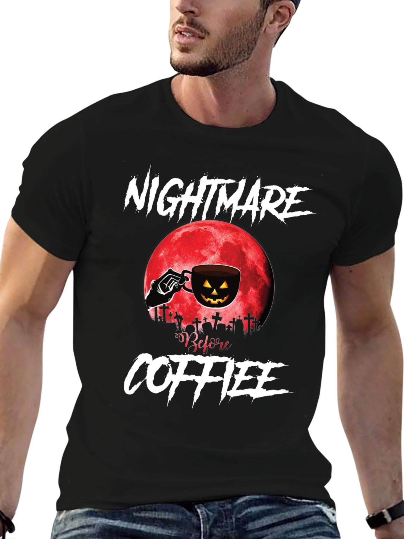 Nightmare Before Coffee Halloween T-Shirt