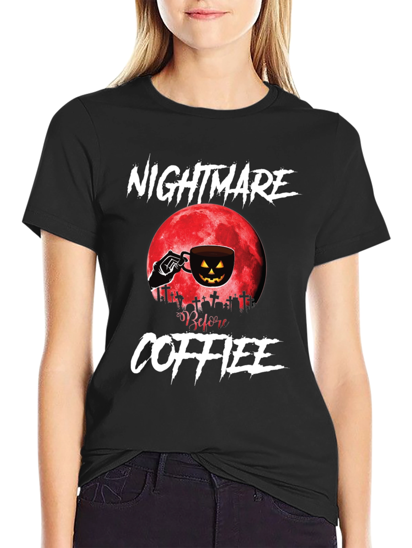 Nightmare Before Coffee Halloween T-Shirt